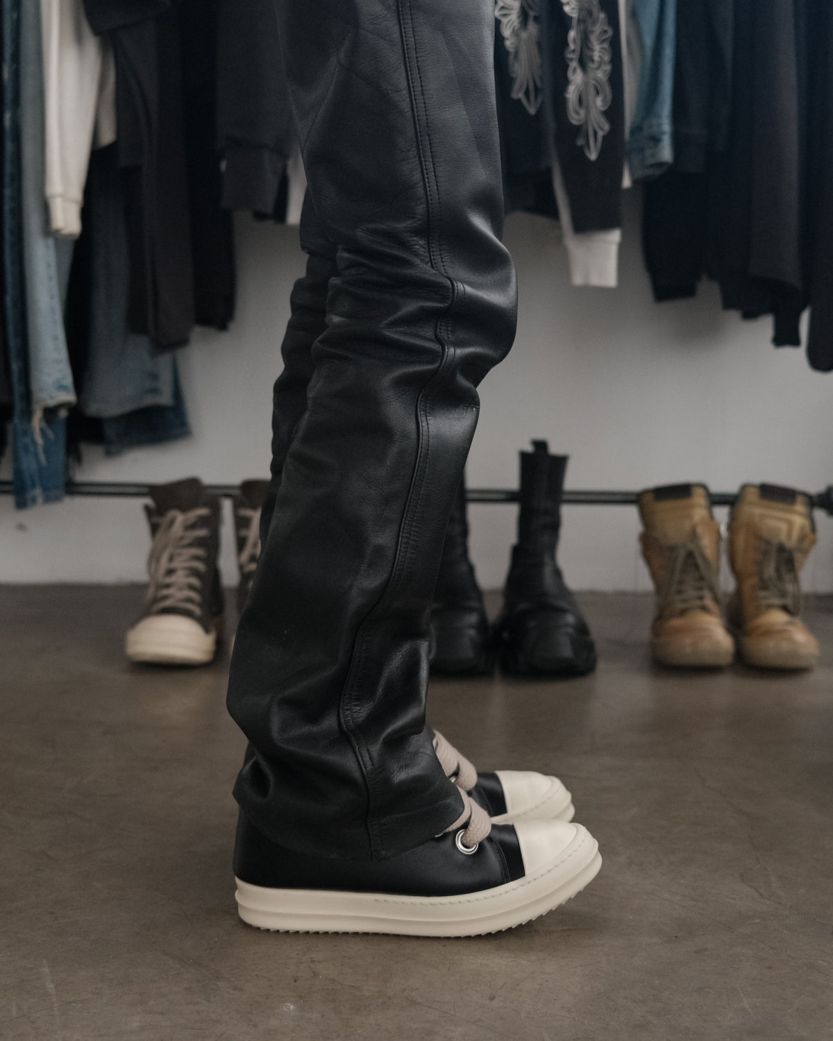RICK OWENS Jumbo Lace Padded Sneaker