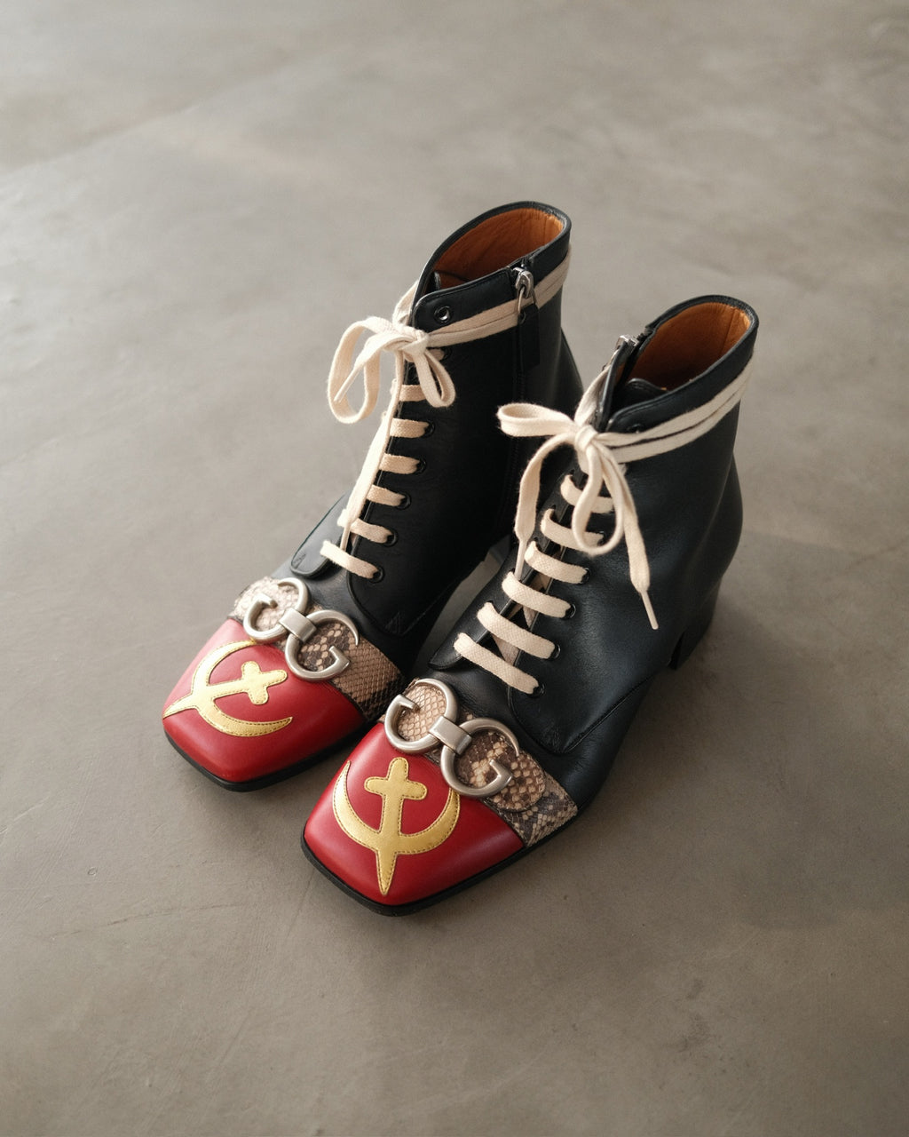 FW17 USSR Cirano Lux Boots by Alessandro Michele