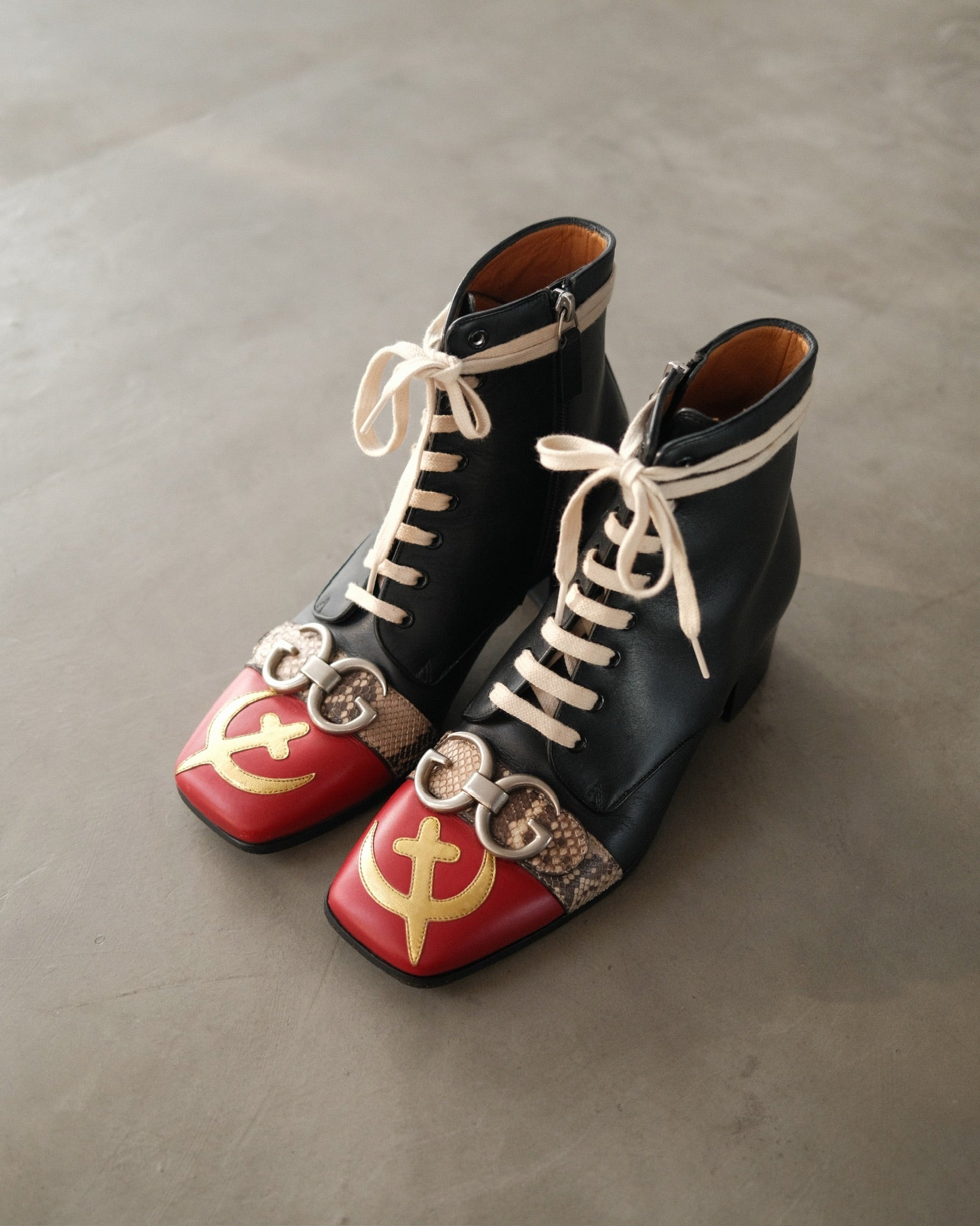 FW17 USSR Cirano Lux Boots by Alessandro Michele