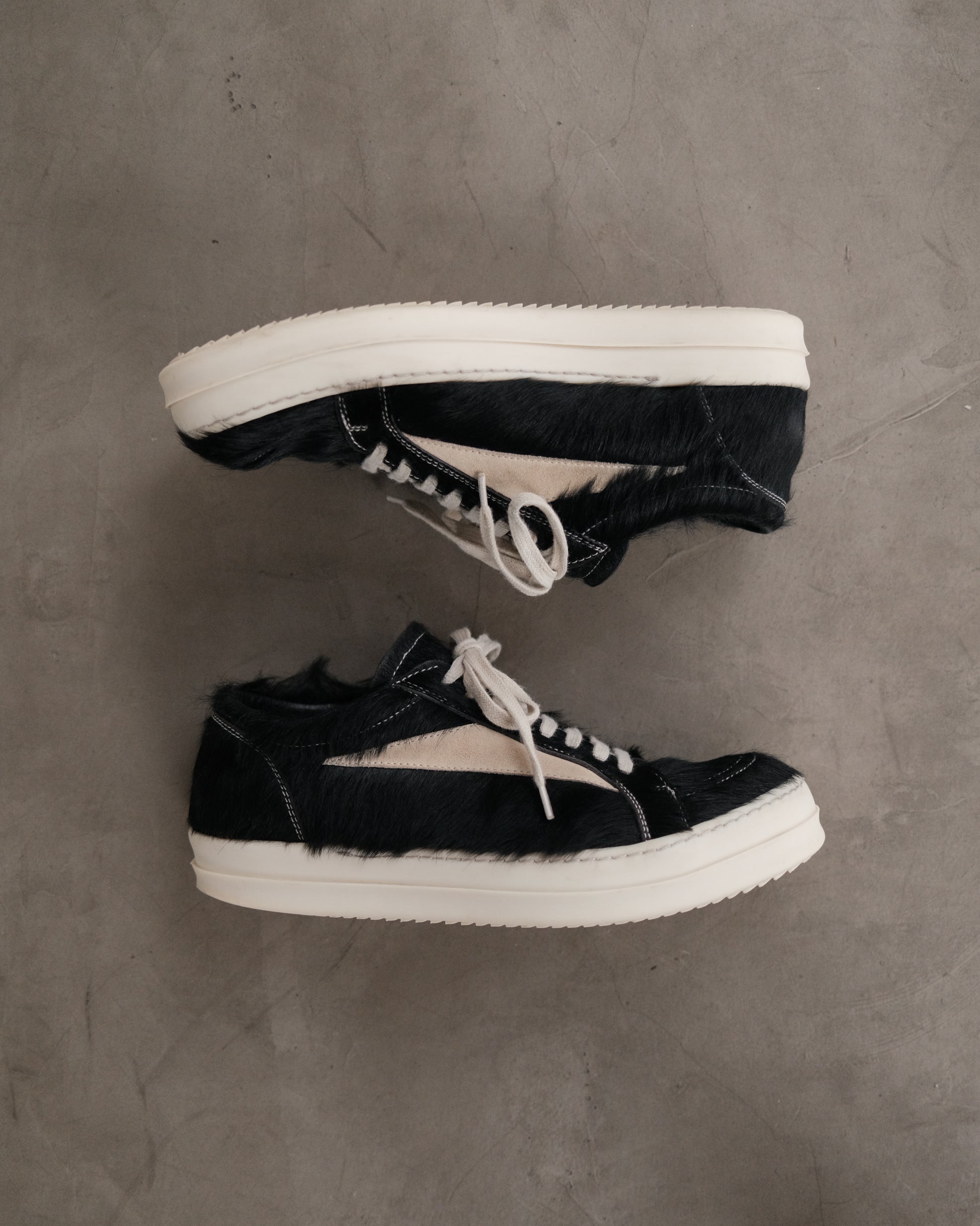 RICK OWENS Pony Hair Vintage Strobe Sneakers