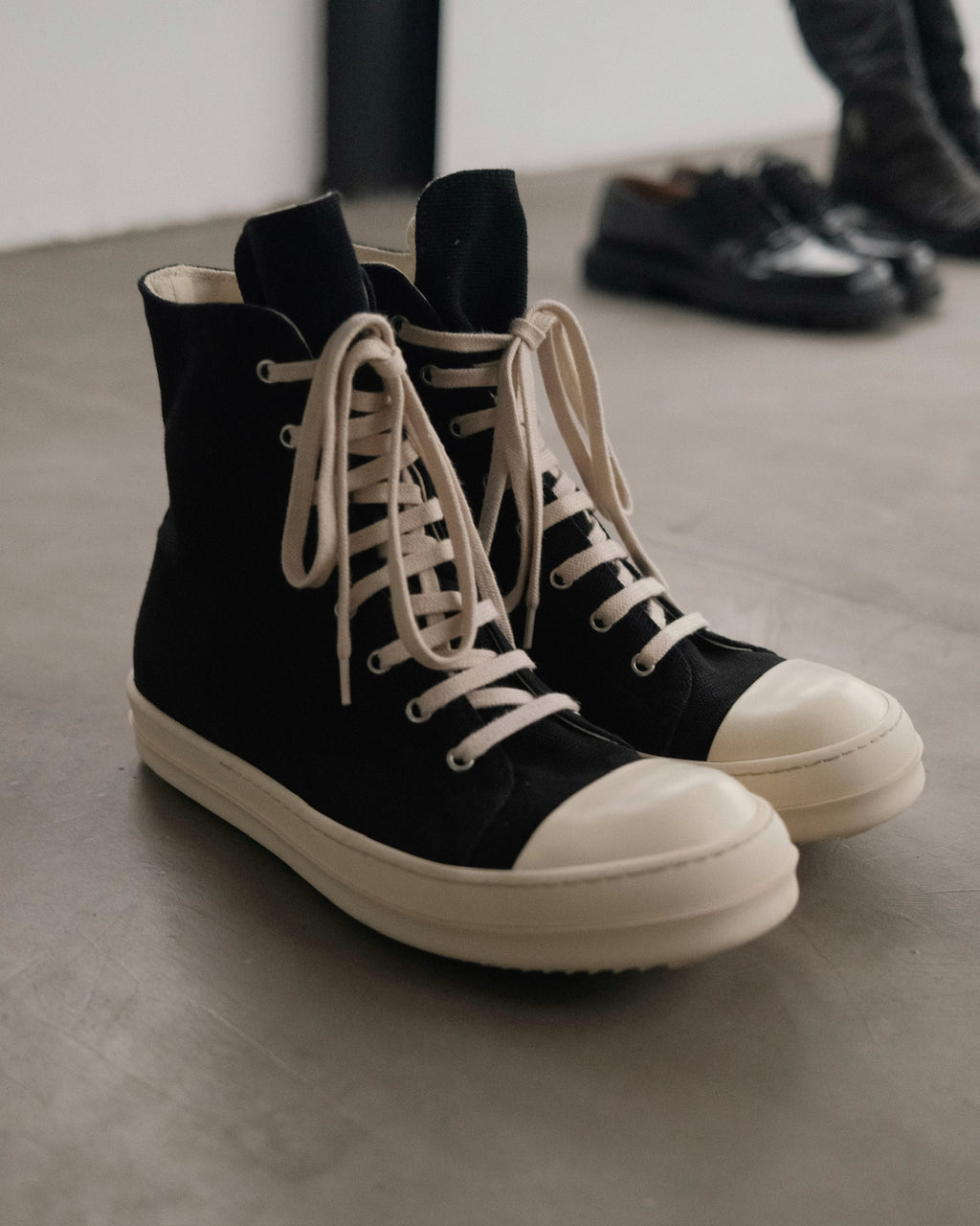 RICK OWENS Drkshdw Canvas Ramones