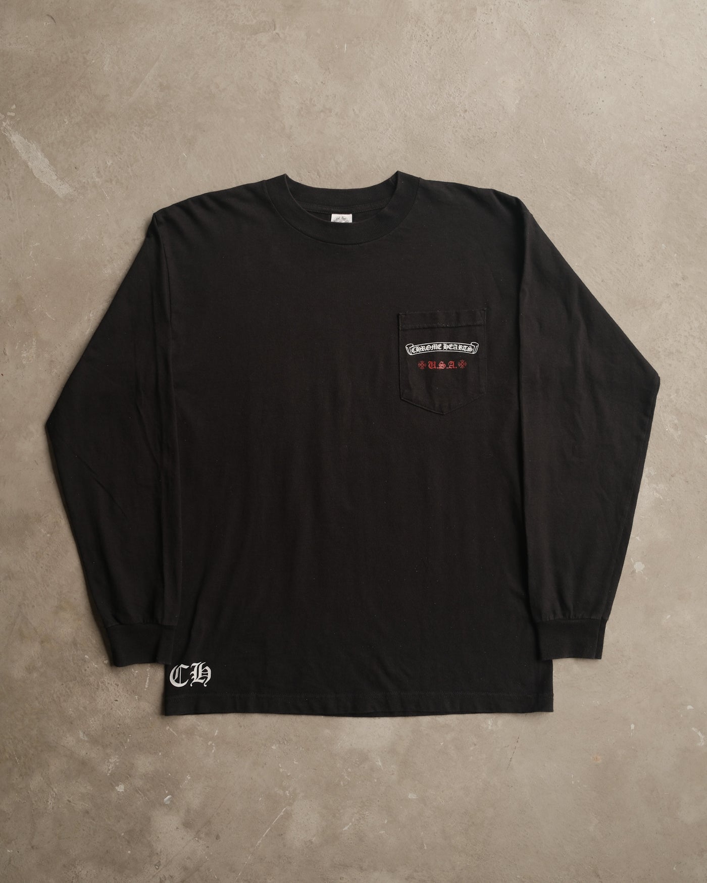 90s Chrome Hearts American Flag Longsleeve