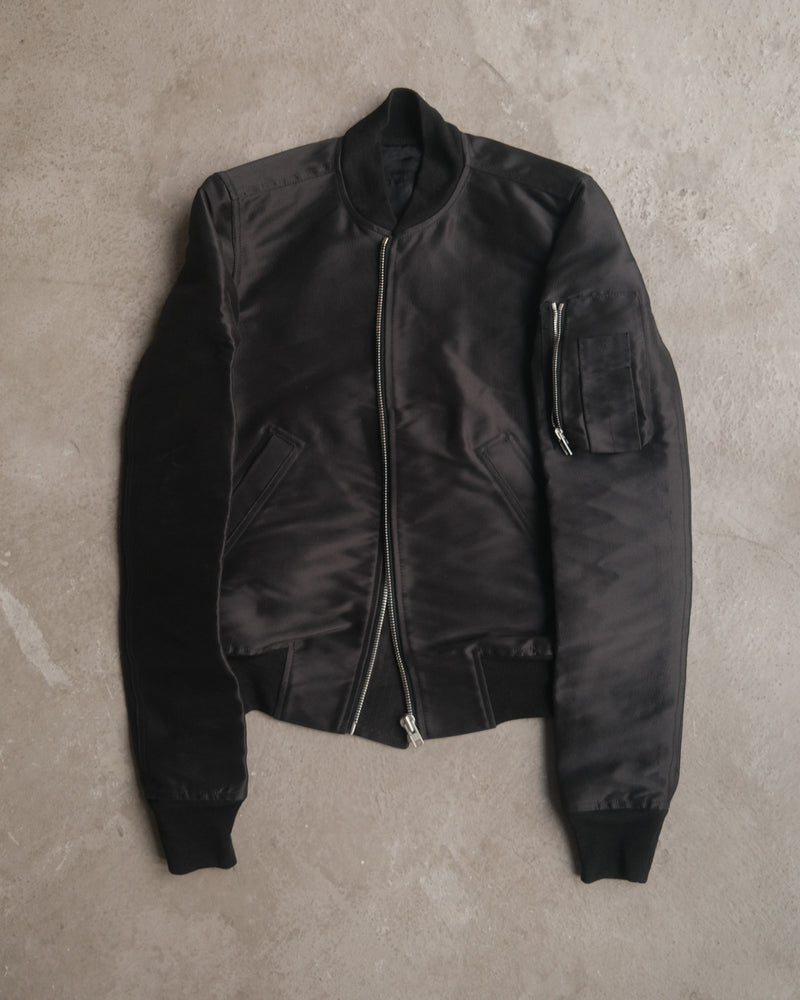 Rick Owens Mainline SS15 'FAUN' Silk Cropped Bomber