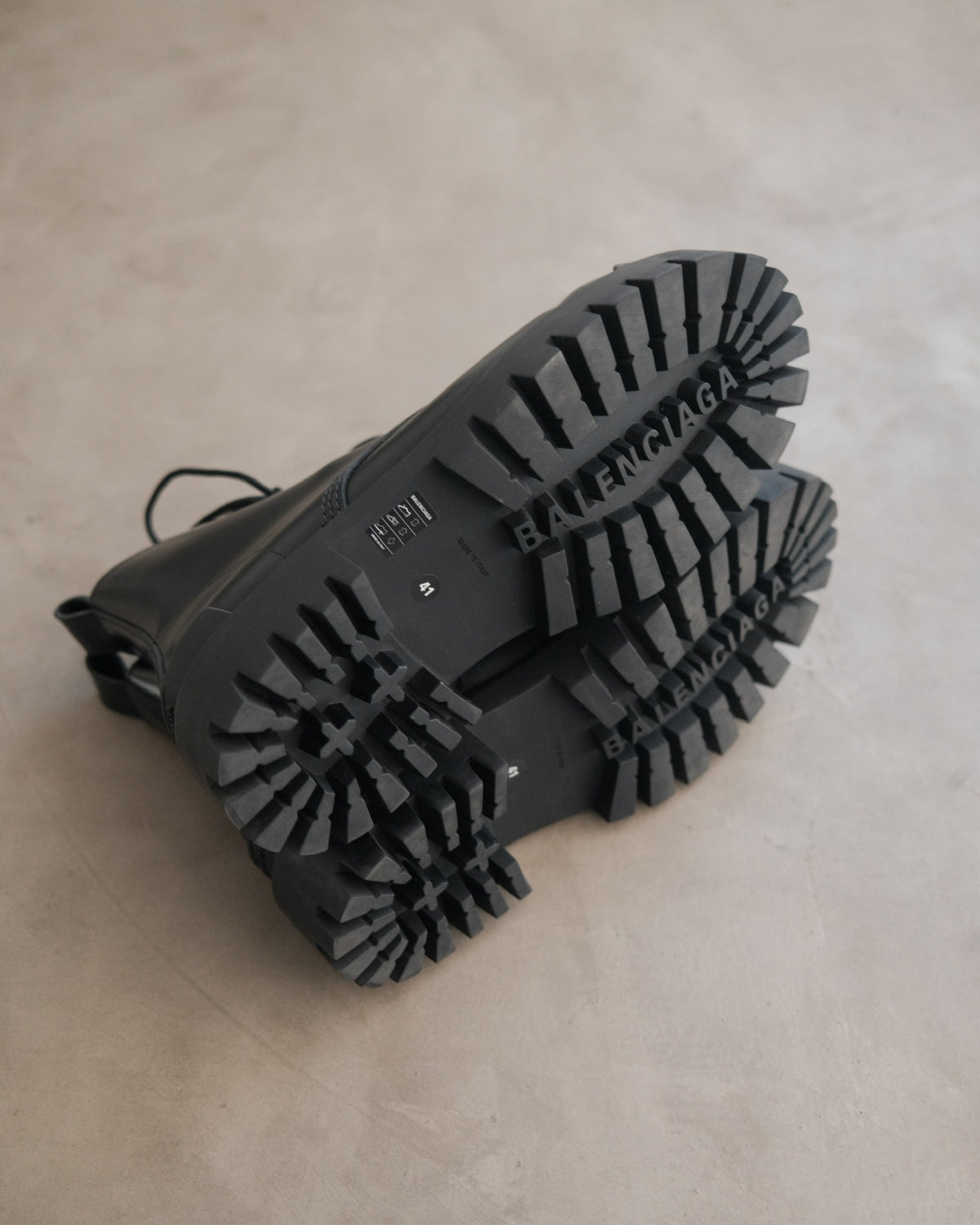 BALENCIAGA Lace-Up Ankle Boots