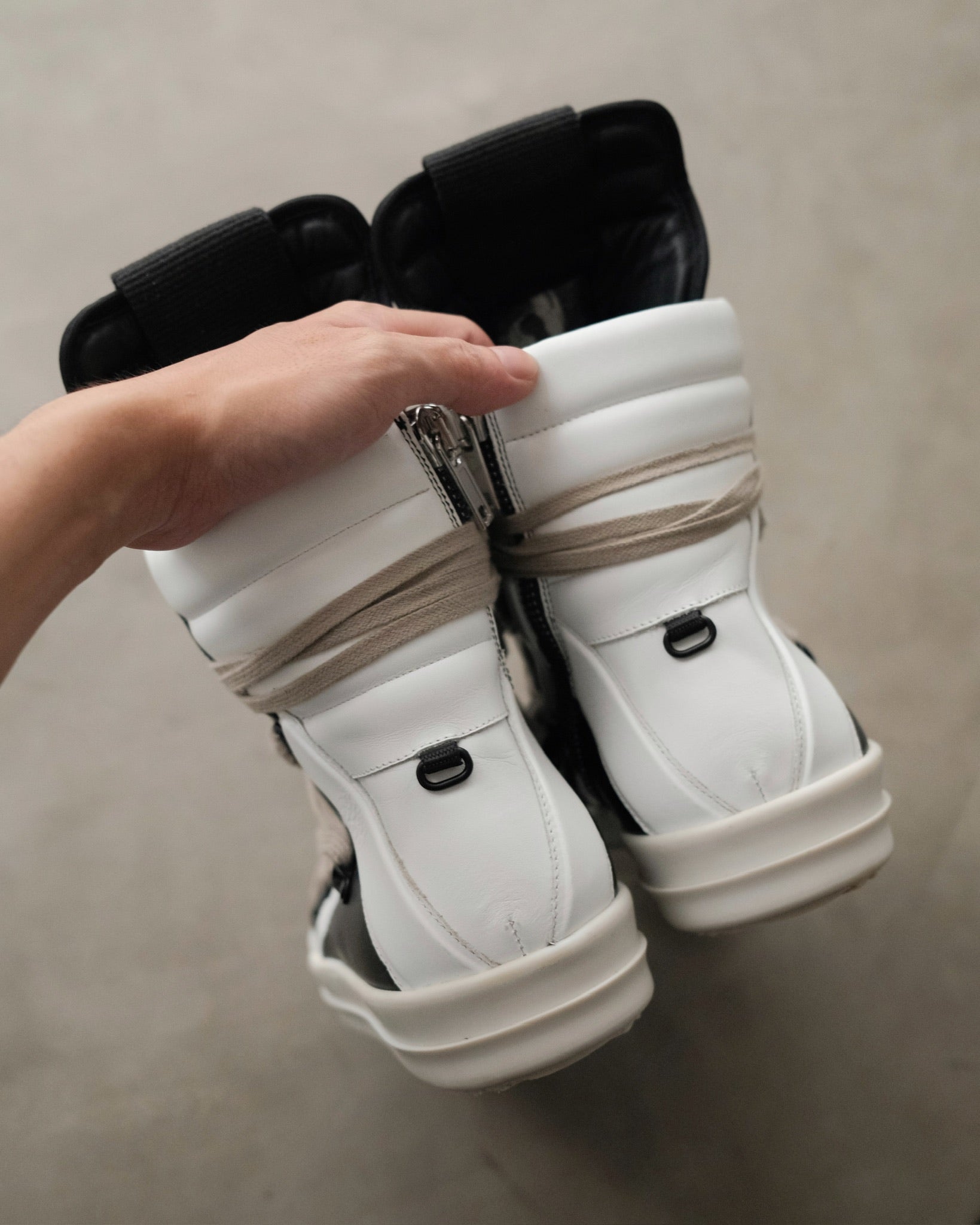 SS20 RICKOWENS Mega Lace Geobasket – Around The Shoes