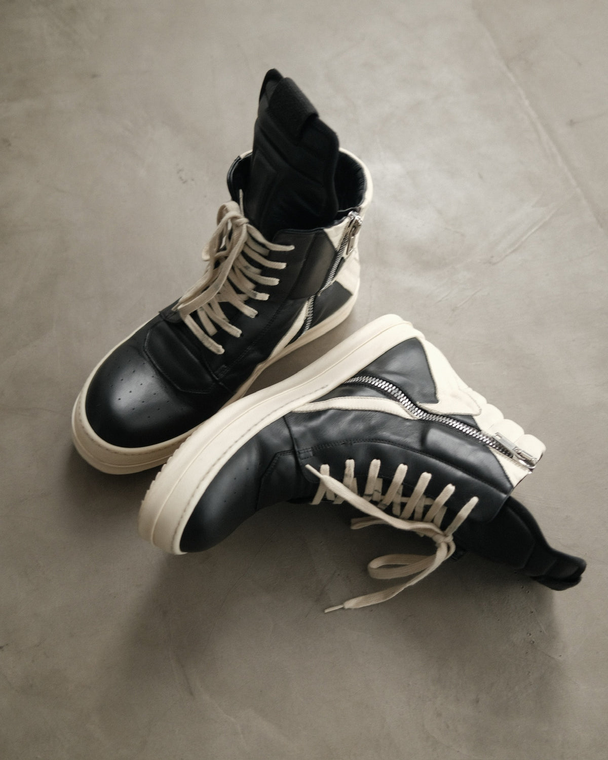 RICK OWENS SS23 Geobaskets Sneakers