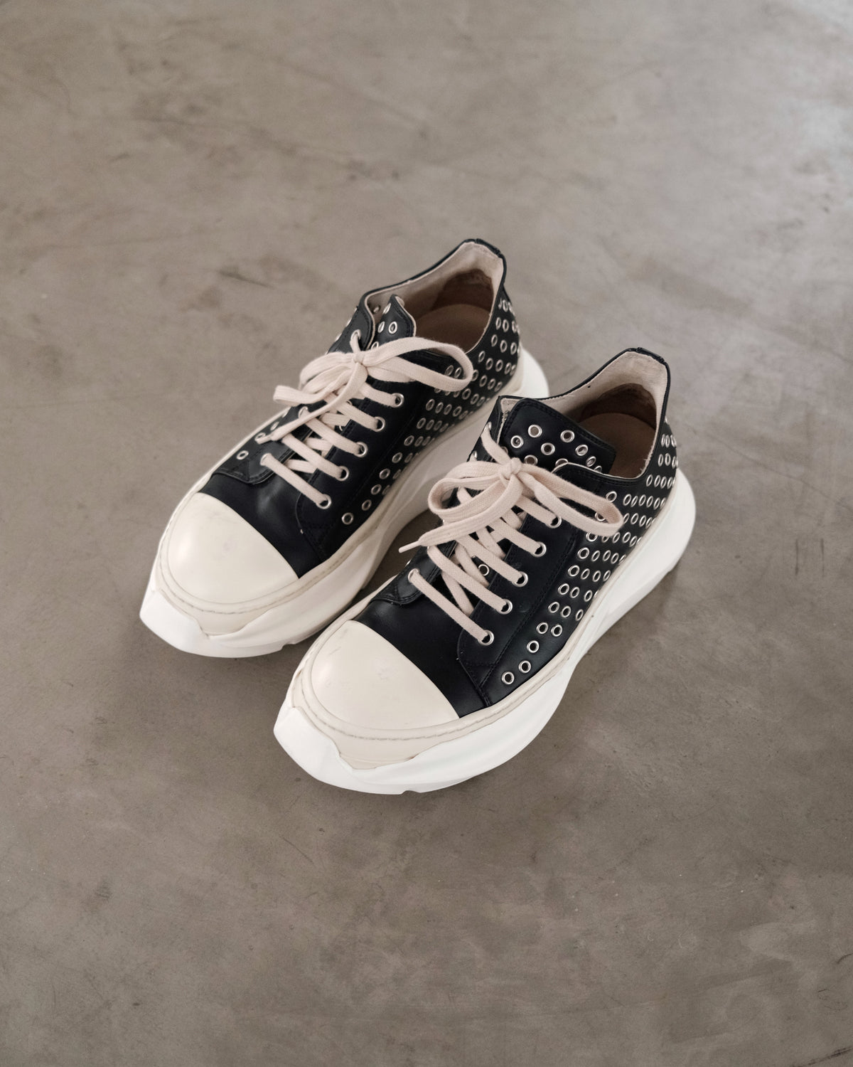 RICKOWEN Drkshdw Abstract Low Sneaker