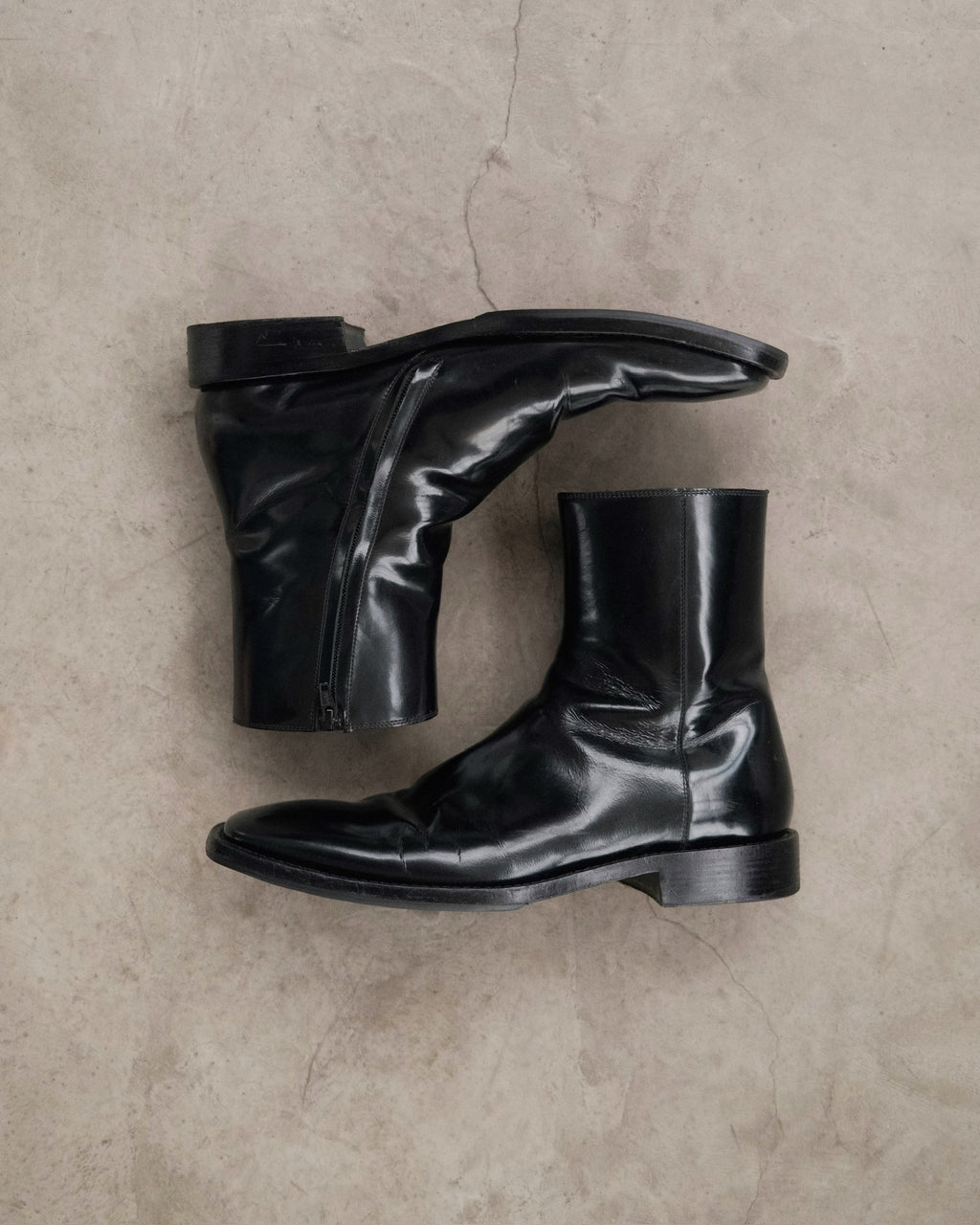 SS19 BALENCIAGA Square Toe Zip Boots