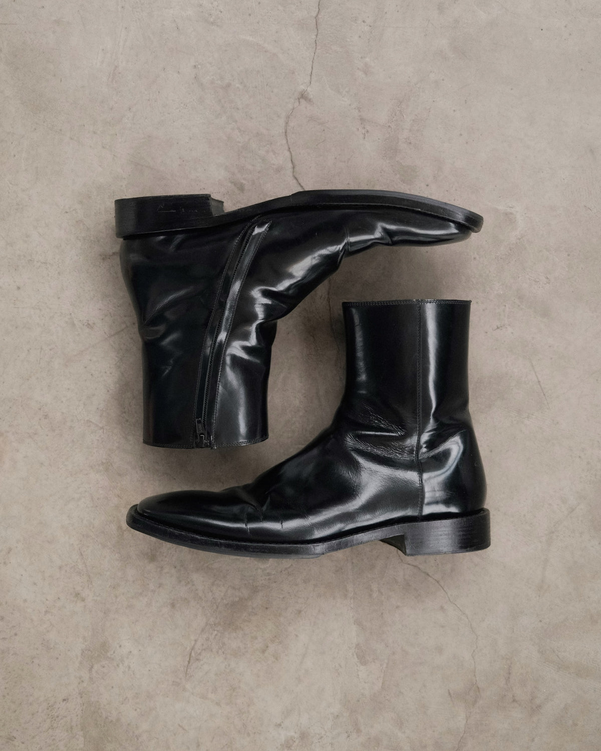 SS19 BALENCIAGA Square Toe Zip Boots