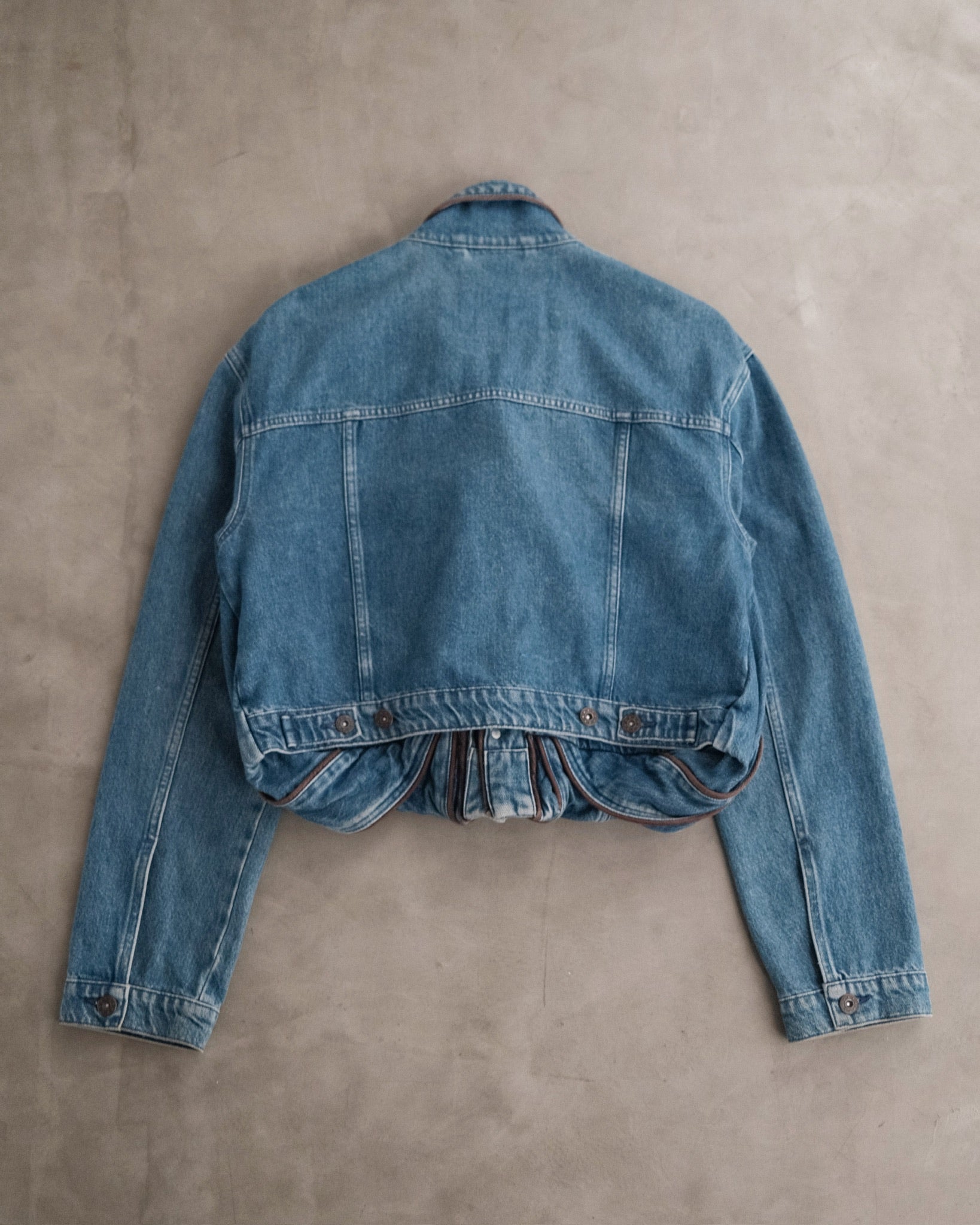 Y/PROJECT Navy Denim Pop Up Jacket