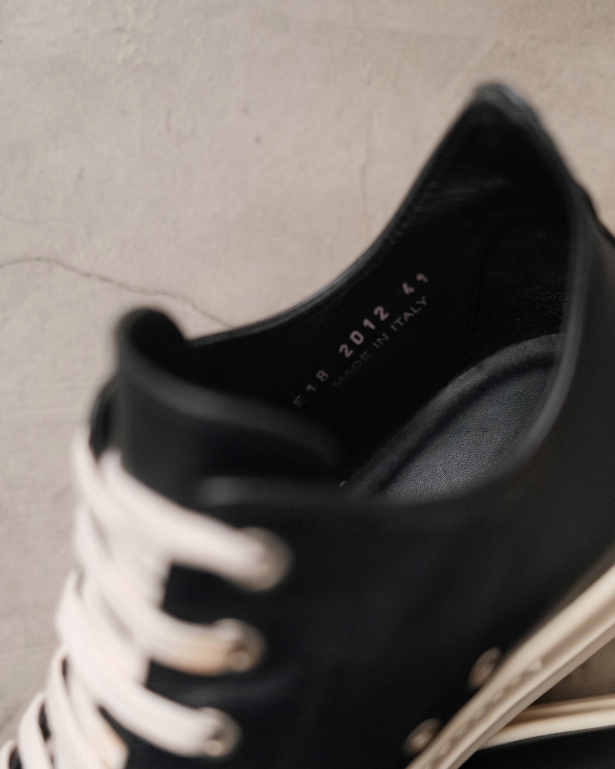 Rick Owens SS18 Mainline Low-top Ramones