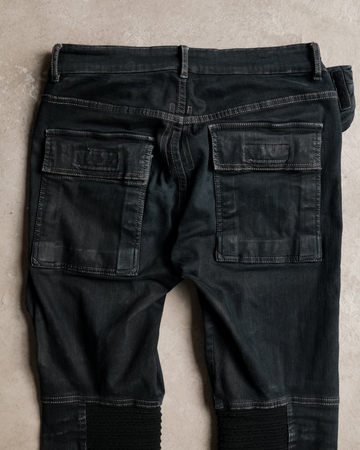 Rick Owens DRKSHDW Waxed Memphis Biker Jeans