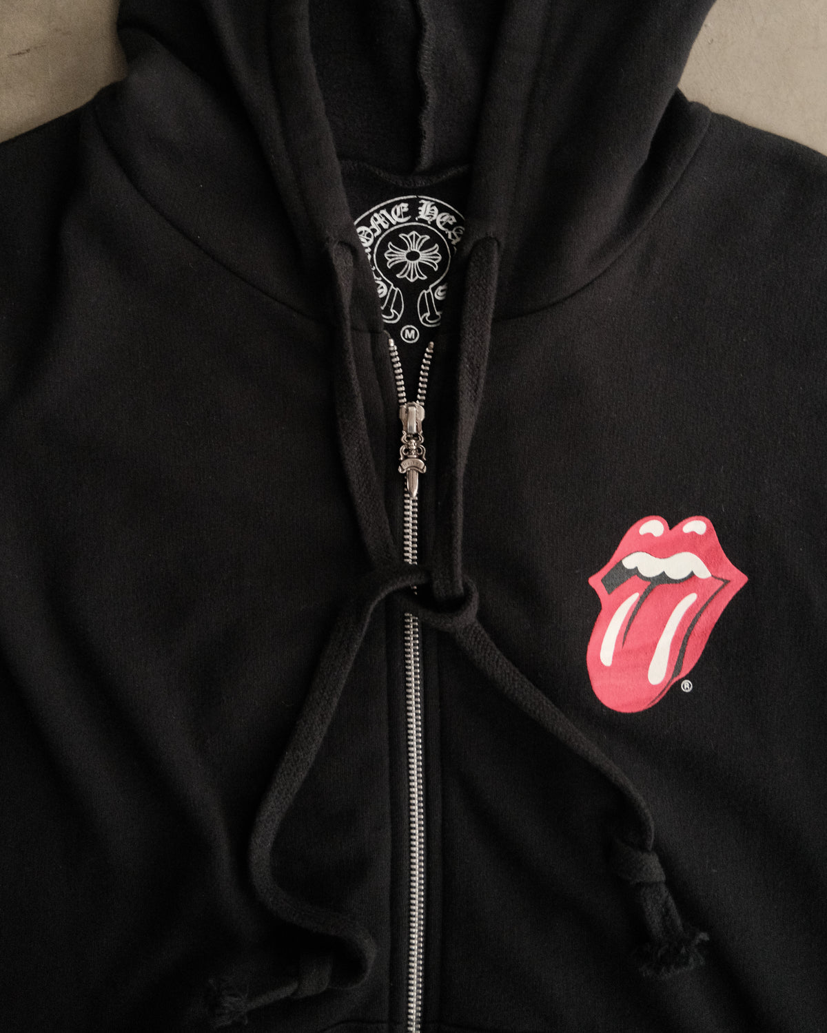 Chrome Hearts Rolling Stones Zip-Up Hoodie