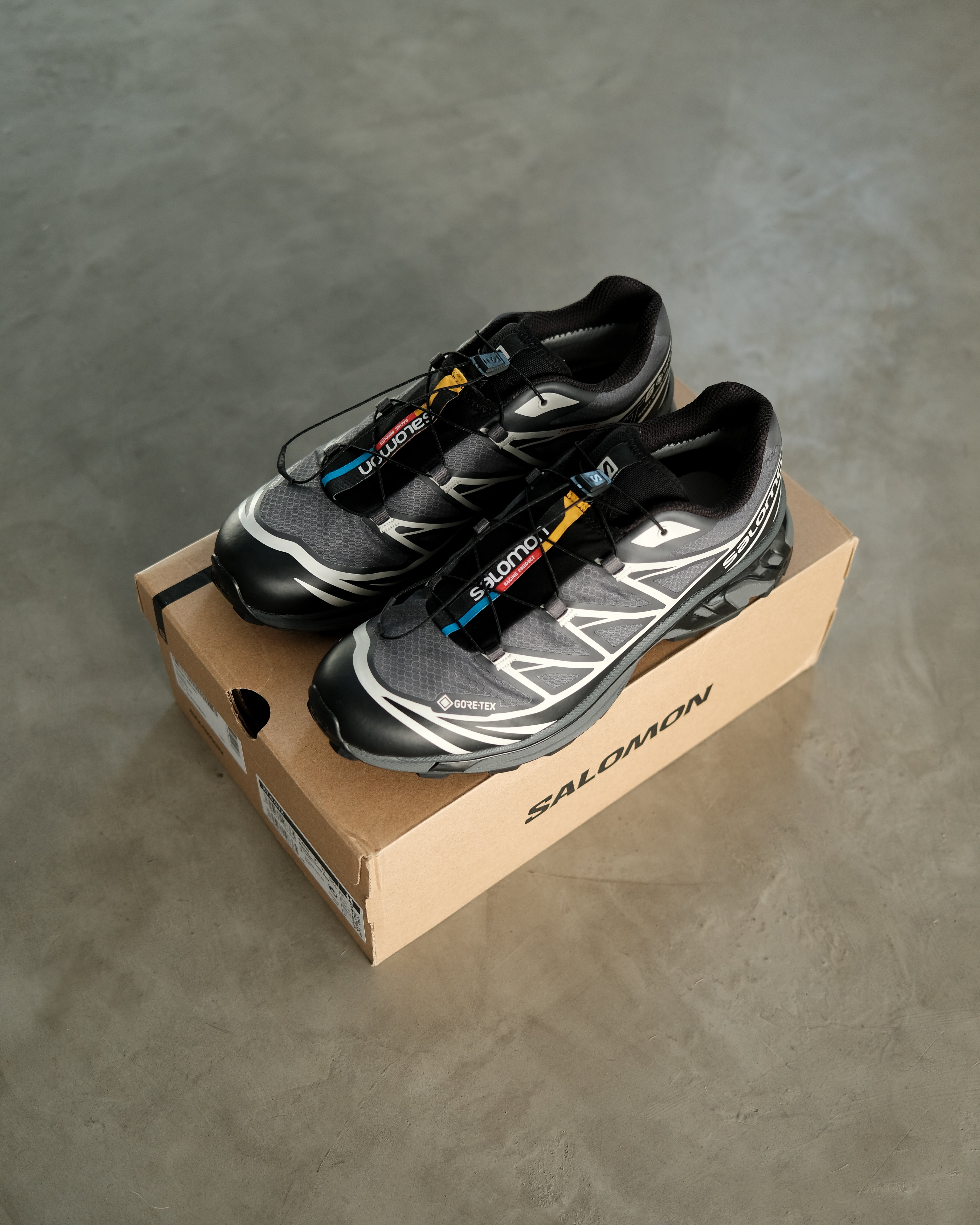 SALOMON Xt-6 Gore Tex Black Lunar Rock – Around The Shoes