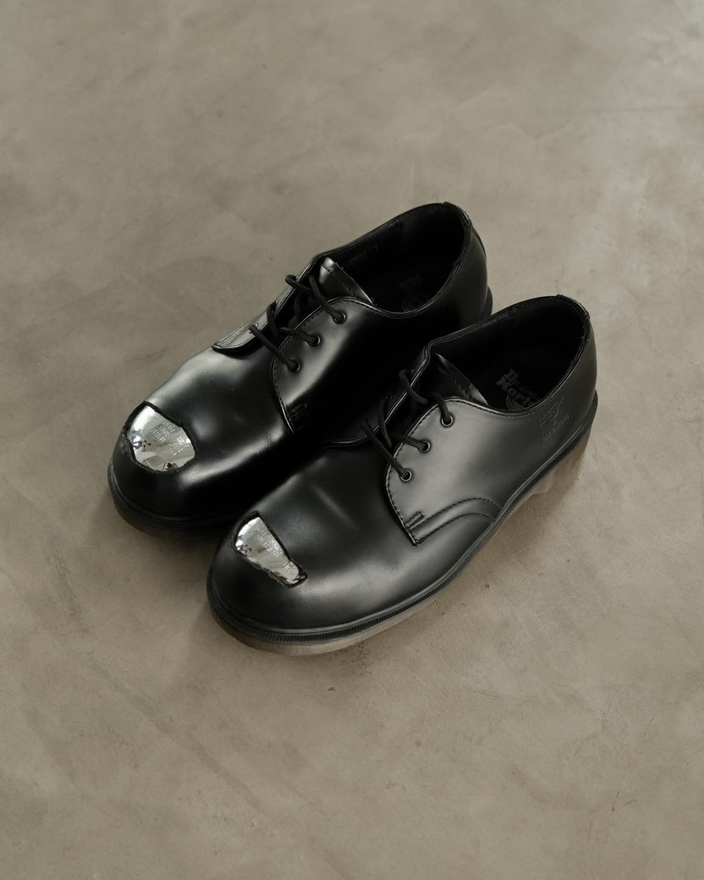 RAF SIMONSX D. MARTENS Cut Out Steel Toe Shoe