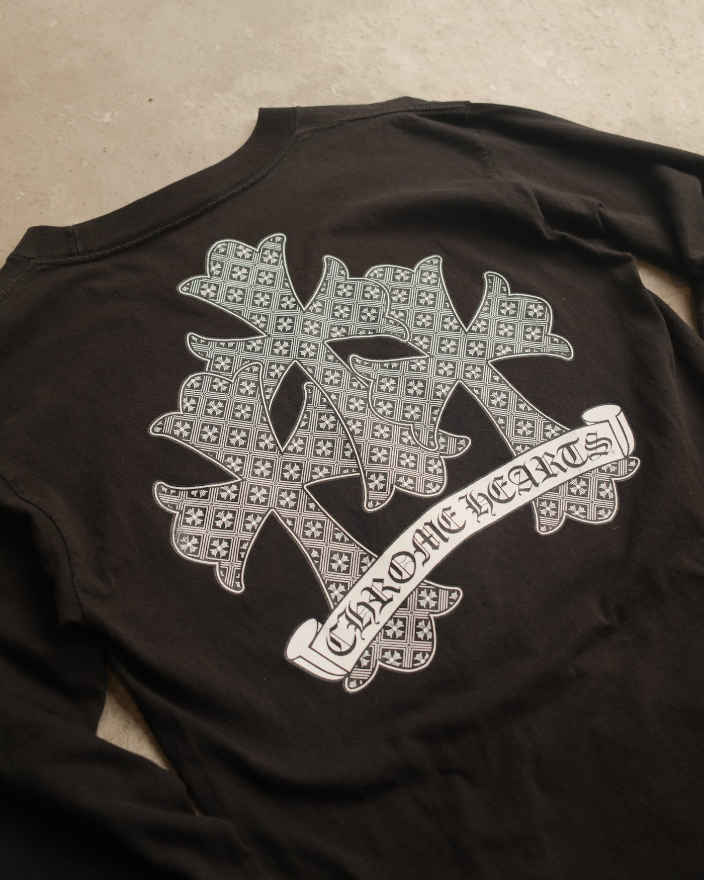 90s Chrome Hearts Triple Cross Hollywood Longsleeve