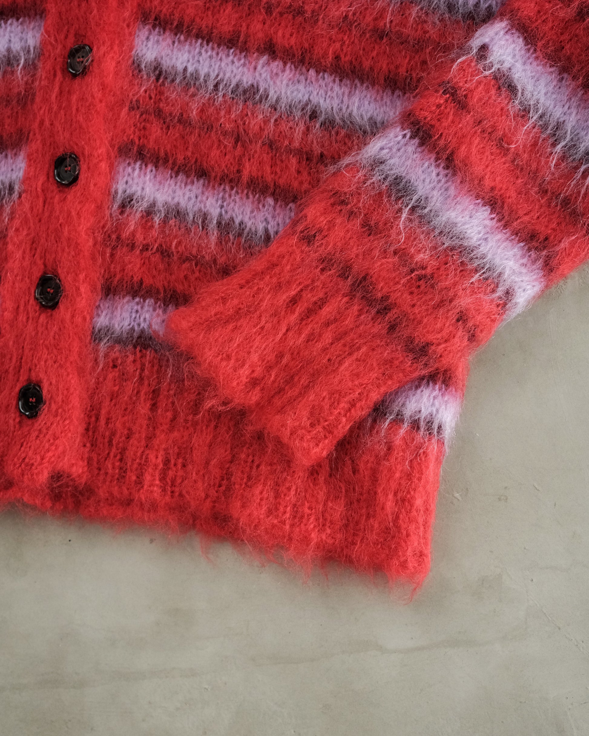 MARNI Brushed Mohair V-Neck Cardigan