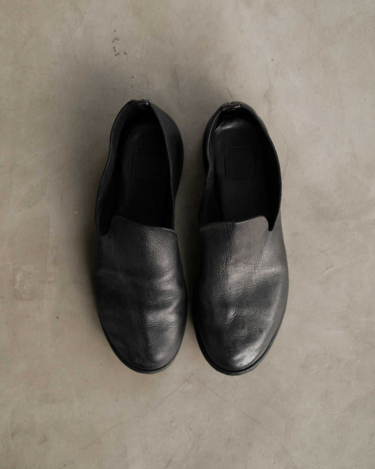 GUIDI Leather Loafer Shoes
