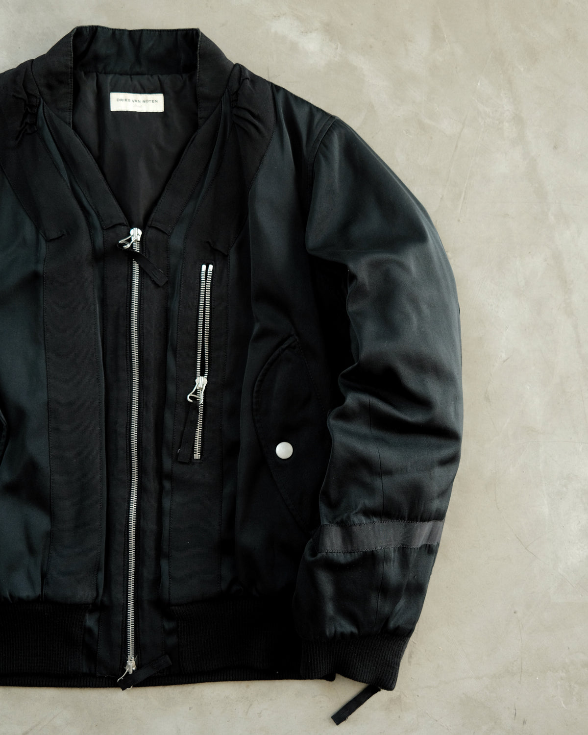 FW14 DRIES VAN NOTEN Back Zip Bomber.