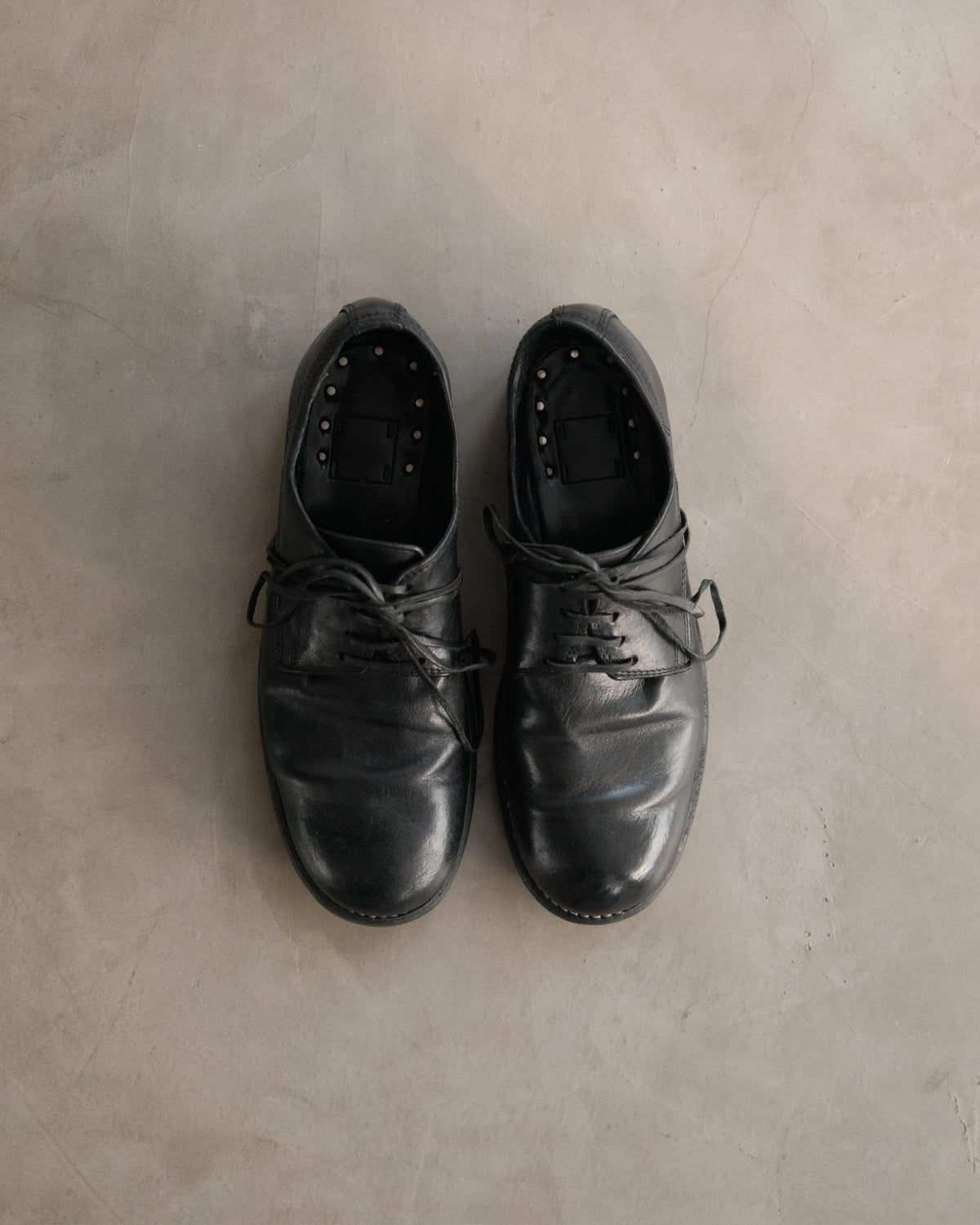 GUIDI 992 Leather Derby Shoes