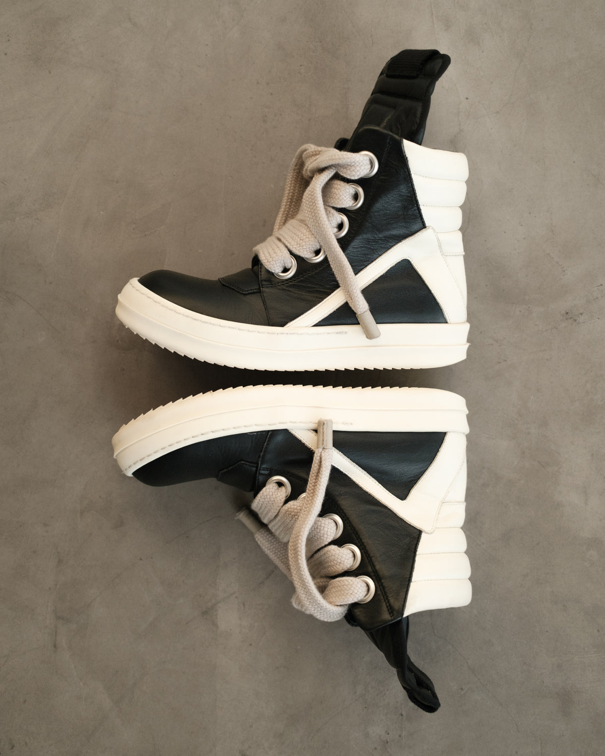 RICK OWENS SS22 Geobasket Jumbo Laces