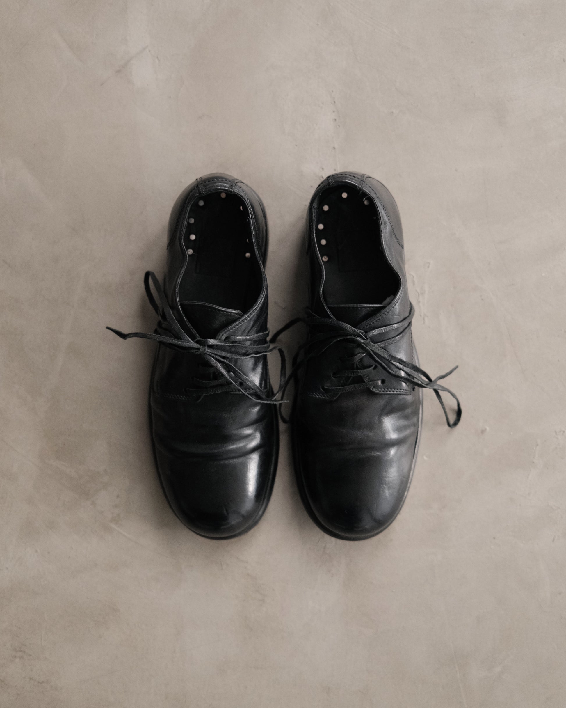 GUIDI 992 Leather Derby Shoes