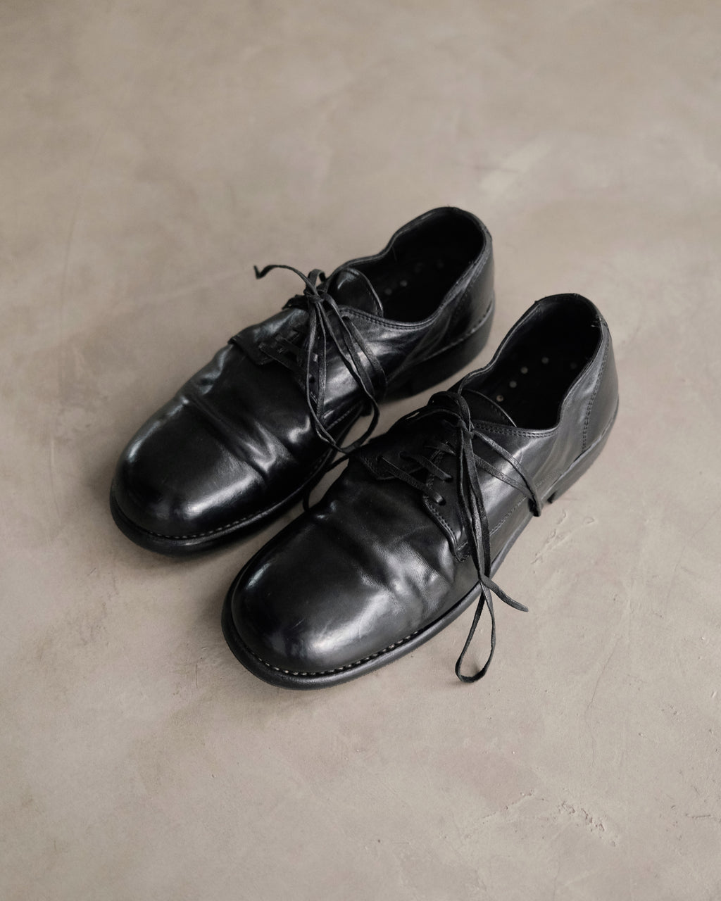 GUIDI 992 Leather Derby Shoes