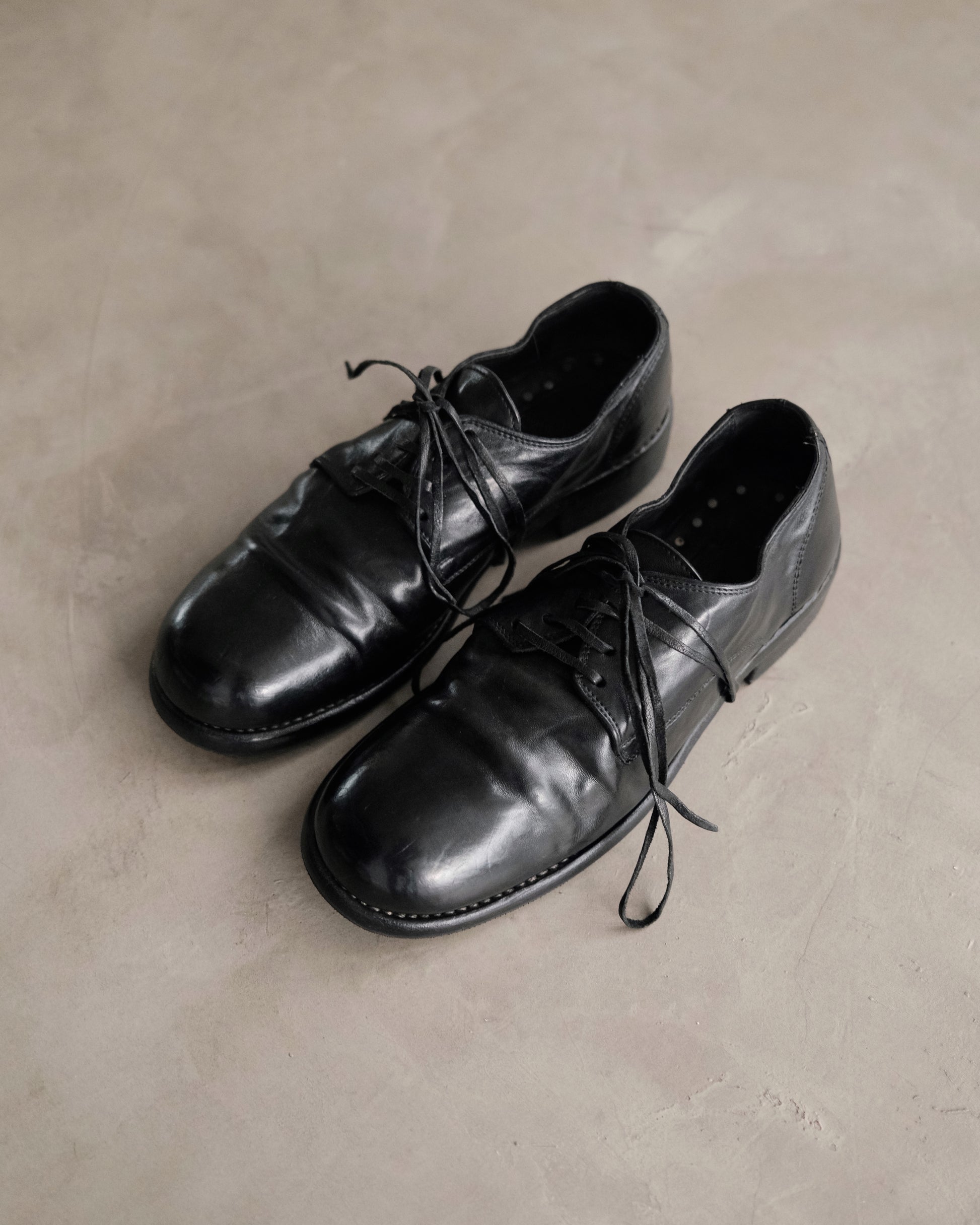 GUIDI 992 Leather Derby Shoes
