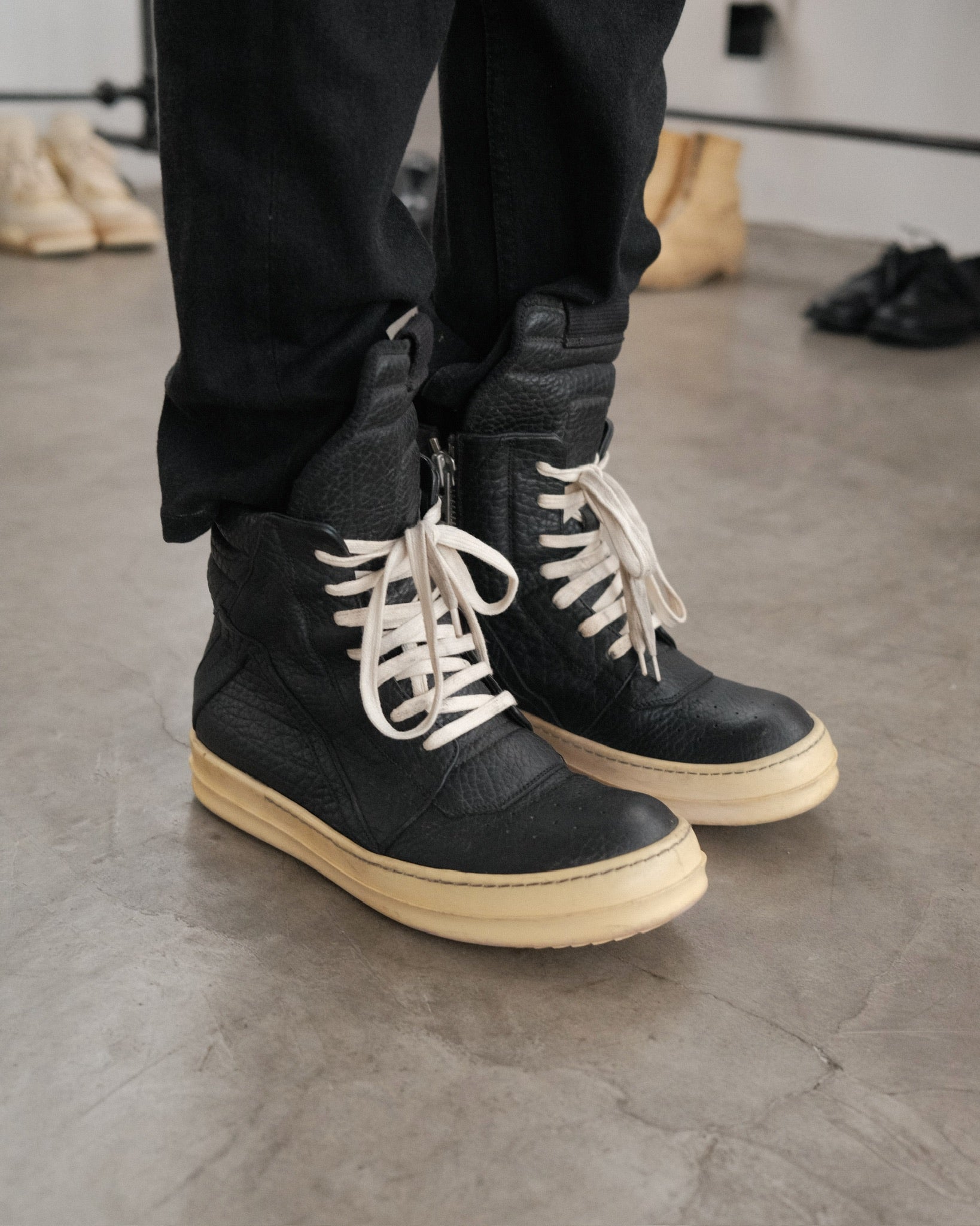 RICK OWENS FW15 Geobasket Sneaker – Around The Shoes