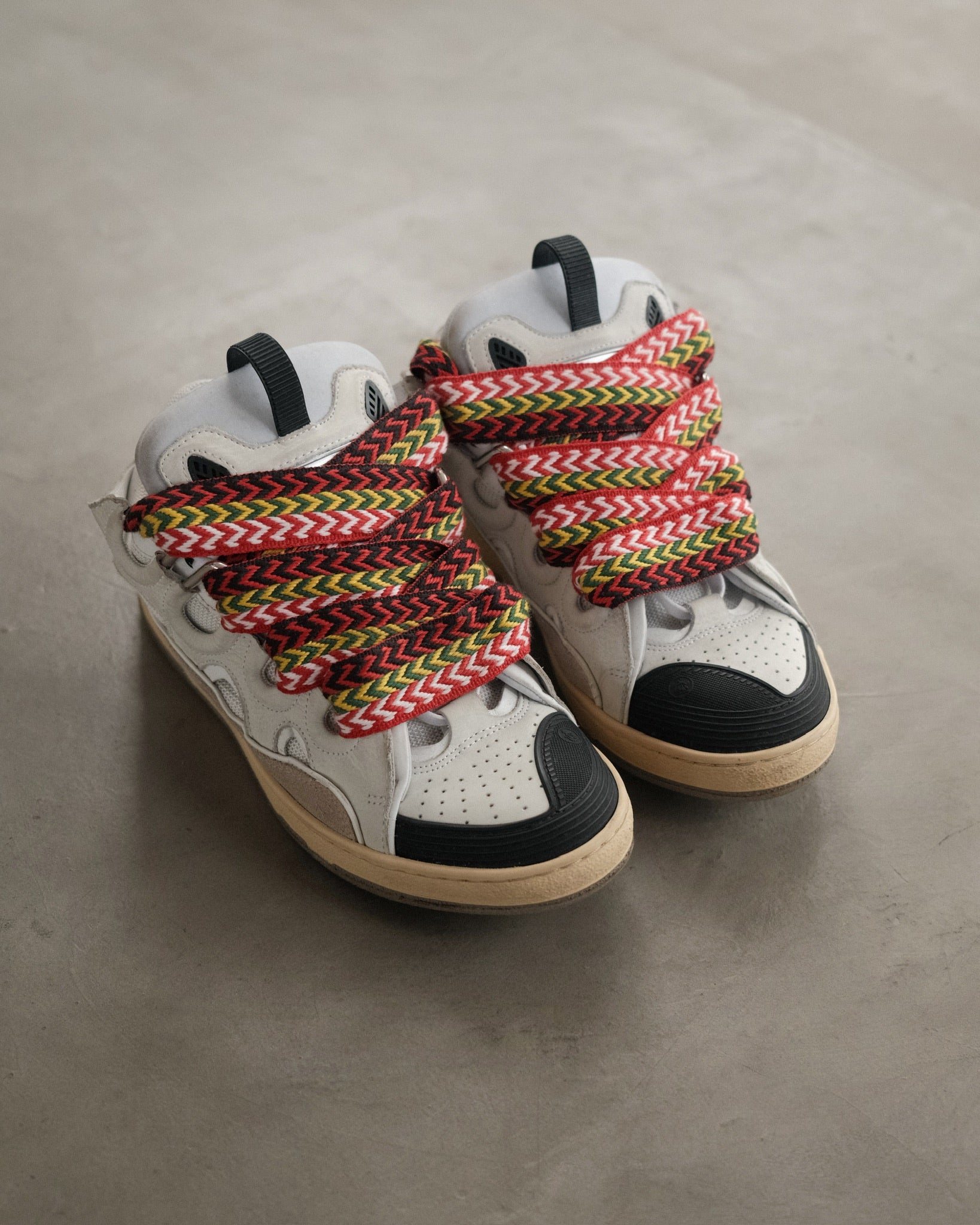 LANVIN White Curb Sneakers