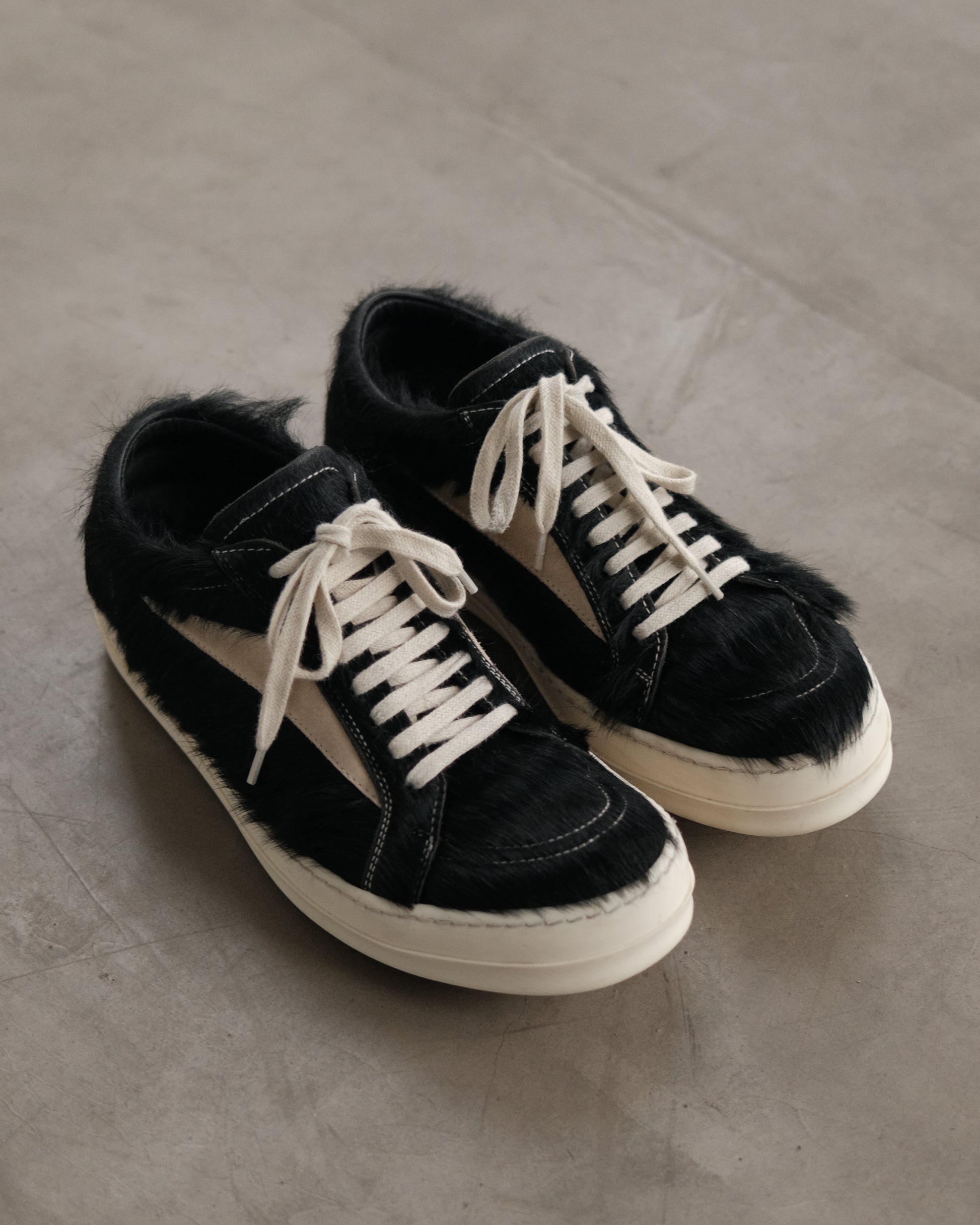 RICK OWENS Pony Hair Vintage Strobe Sneakers
