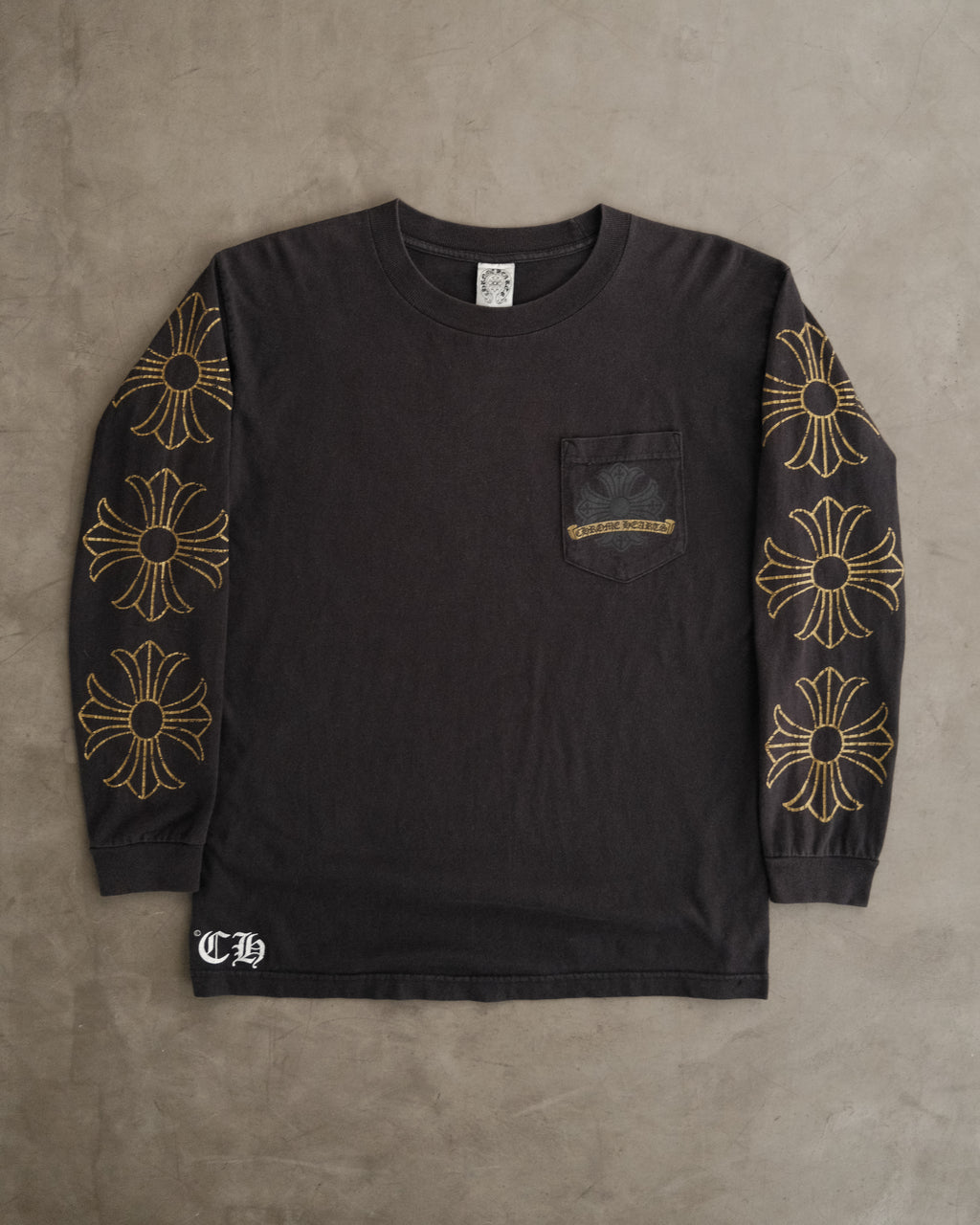 Vintage CHROME HEARTS Old Horse Shoe Logo Long Sleeve