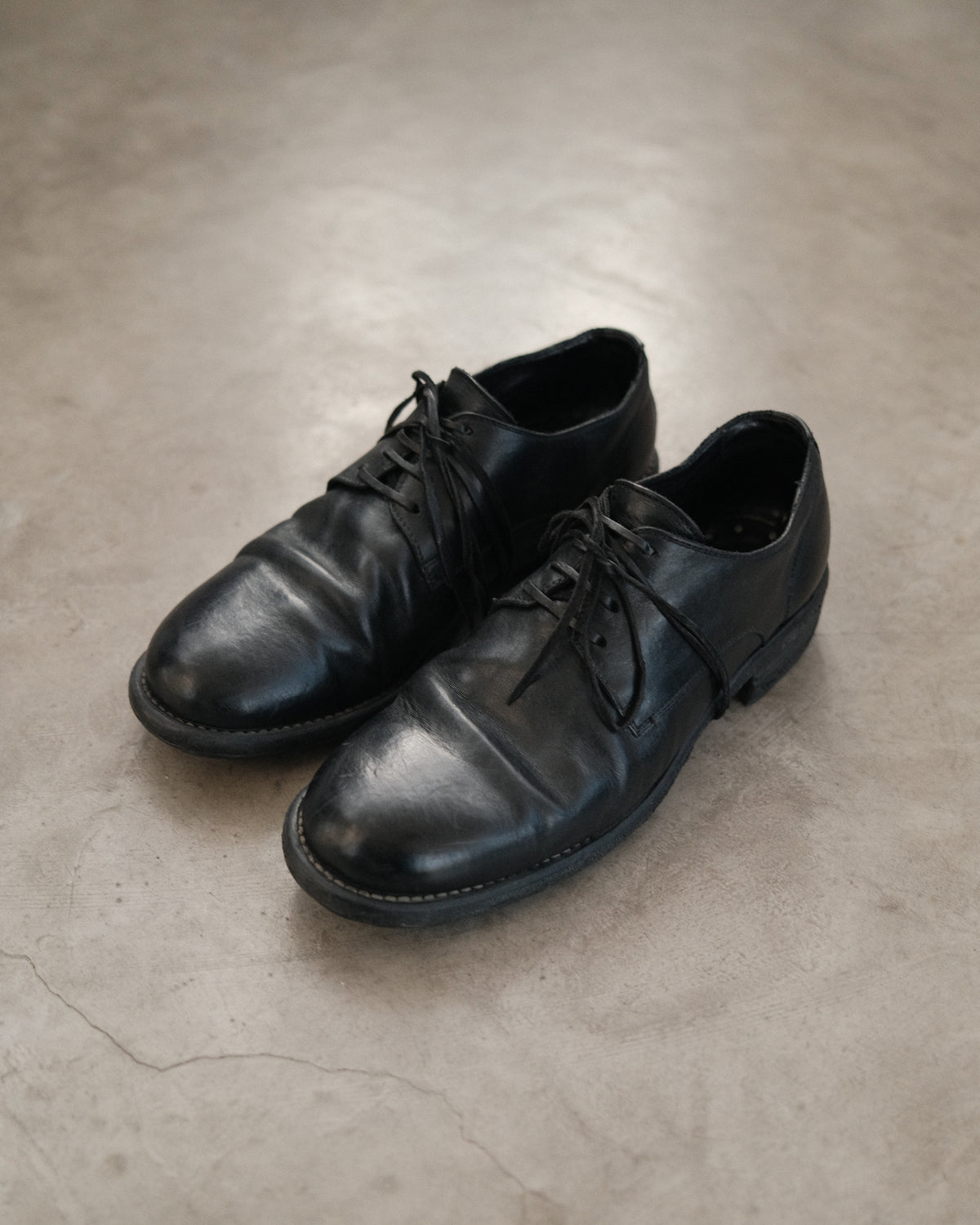 GUIDI 992 Leather Derby Shoes