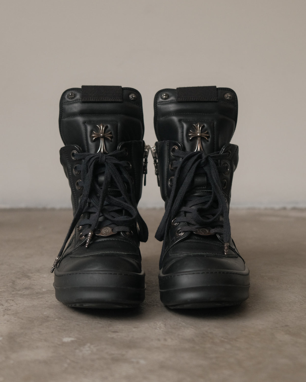 Chrome Hearts x Rick Owens Geobasket Triple Black