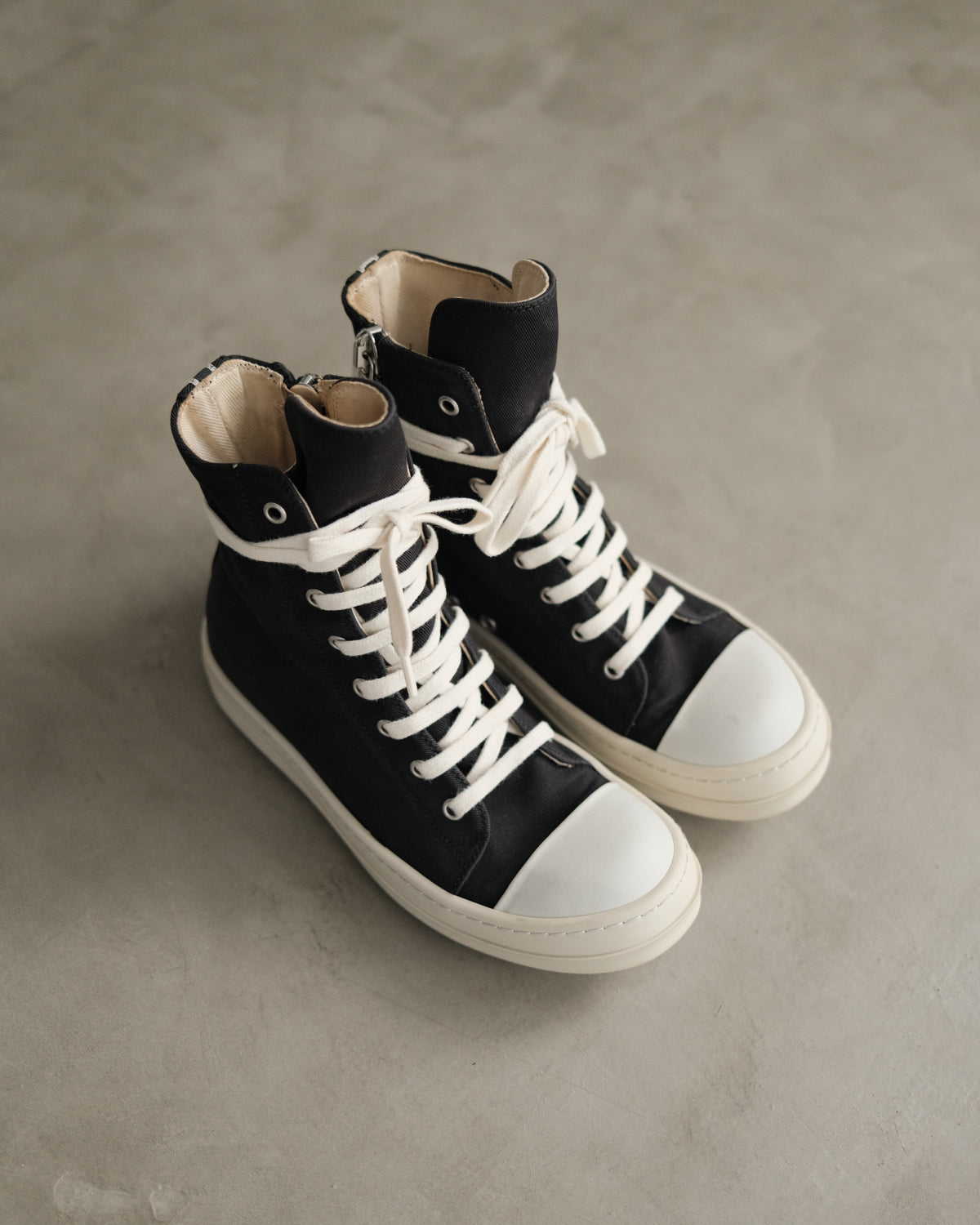 RICKOWENS Drkshdw Canvas Ramones Sneaker