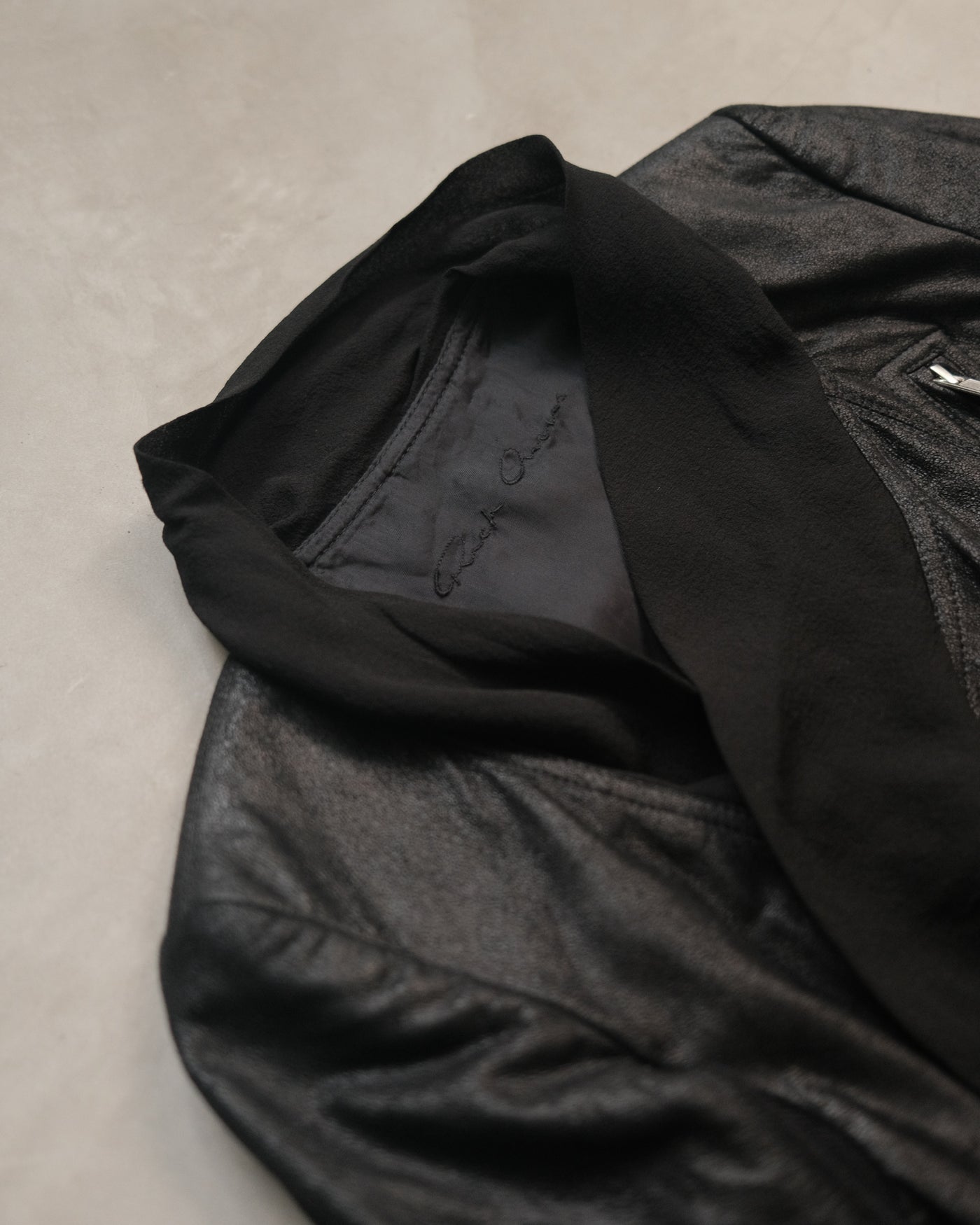 FW15 RICK OWENS
Scarf Biker Jacket