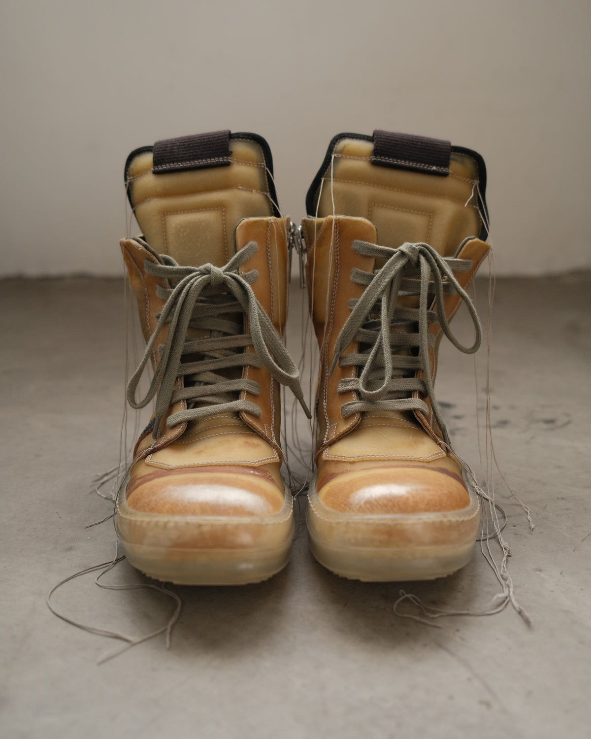 RICK OWENS SS19 Babel Geobasket Sneakers
