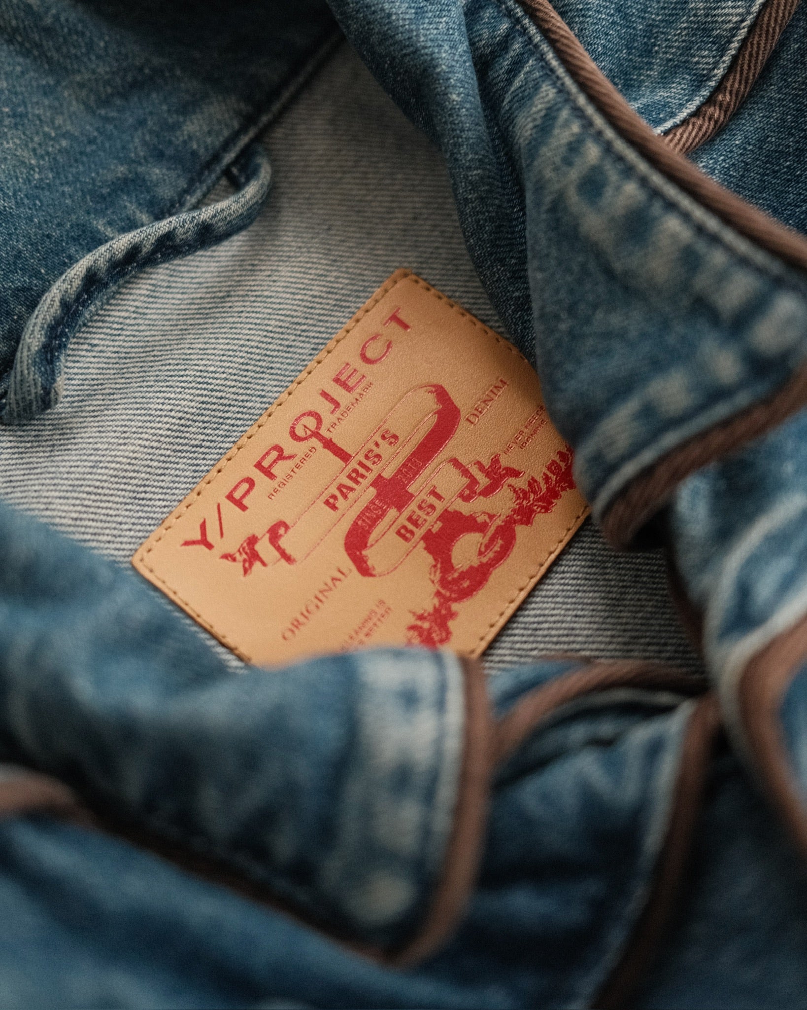 Y/PROJECT Navy Denim Pop Up Jacket
