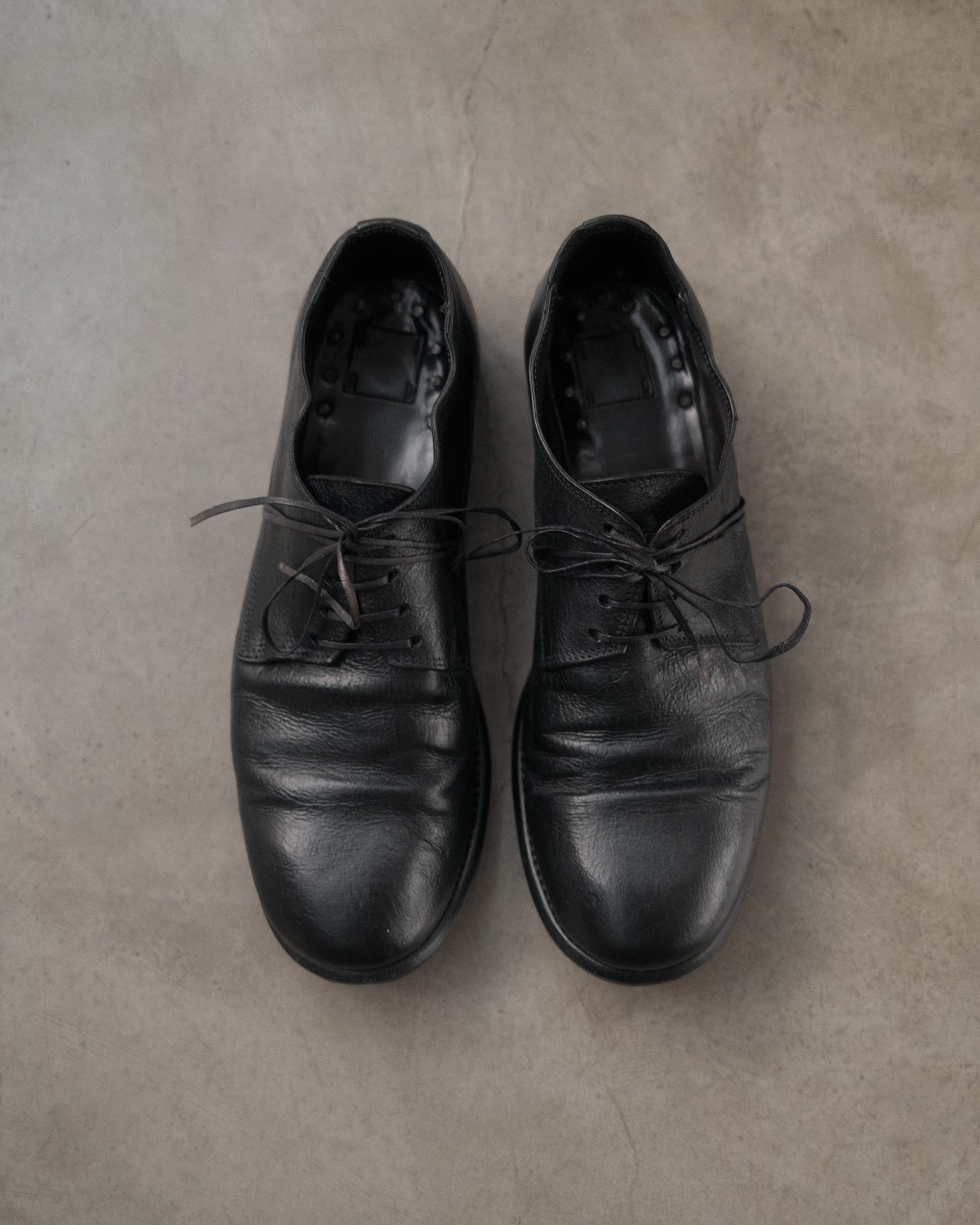 GUIDI 992 Leather Derby Shoes