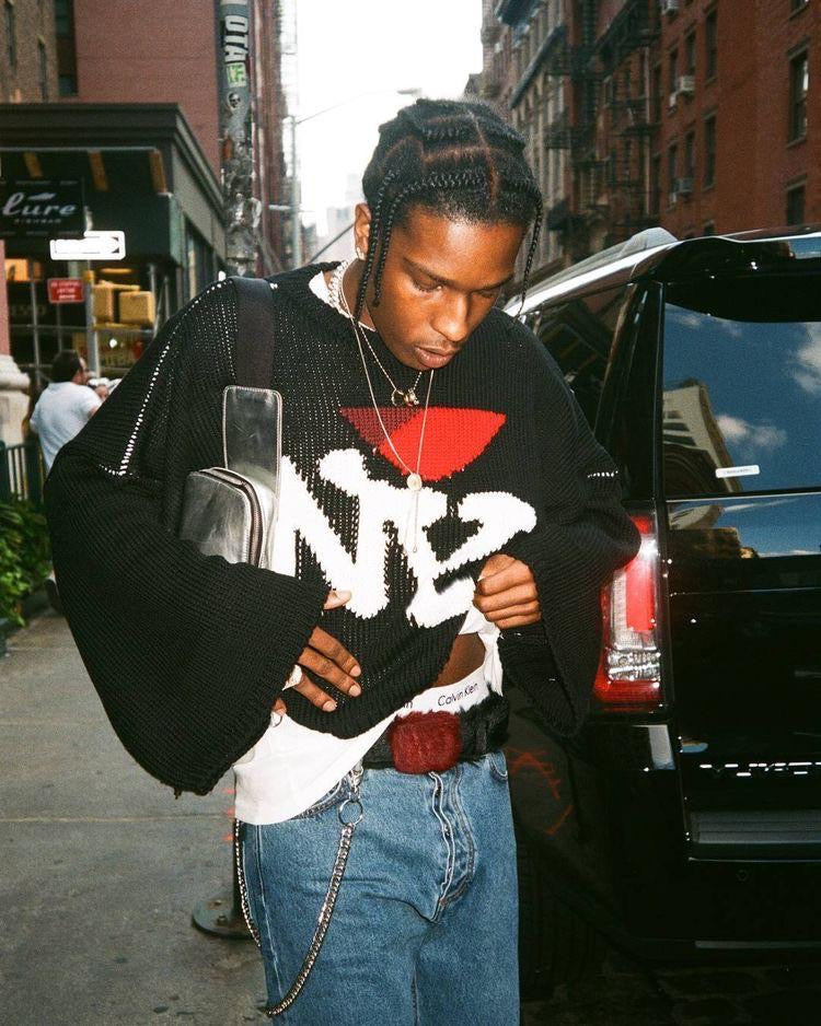 RAF SIMONS Virgin Wool Cropped Oversized 