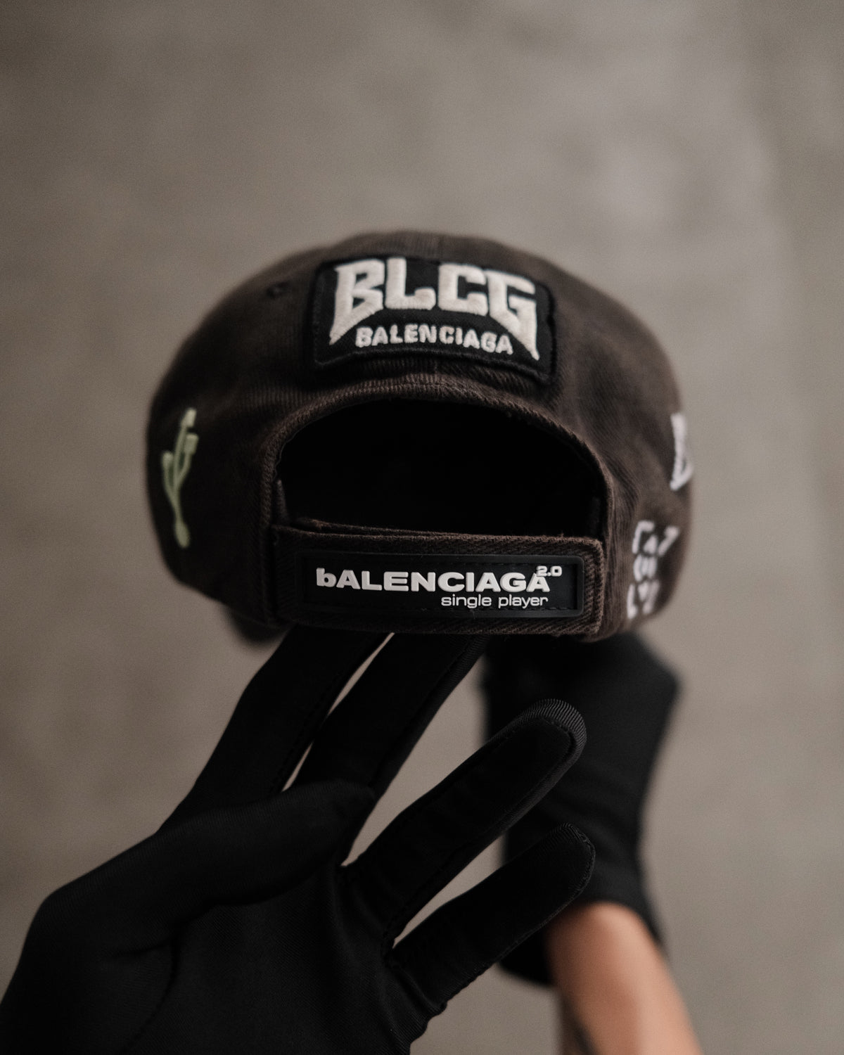 BALENCIAGA AW21 Single Player Gamer Cap