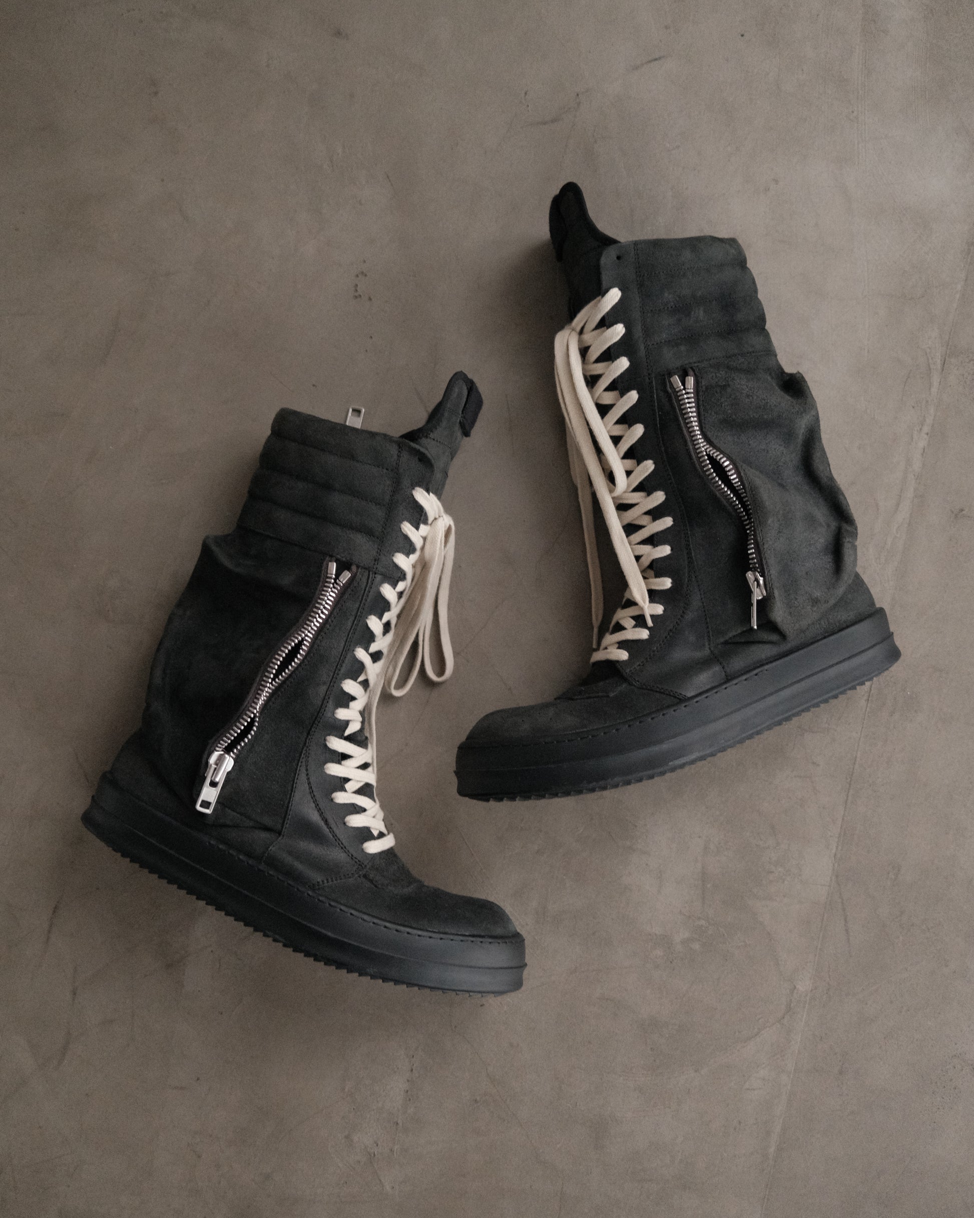 RICK OWENS FW15 Archived Cargo Basket Boots