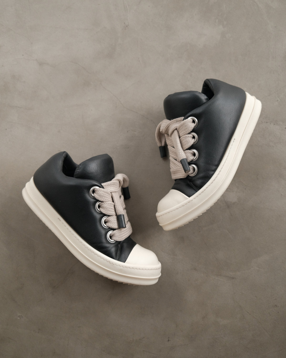 Rick Owens Jumble Lace Padded Sneakers