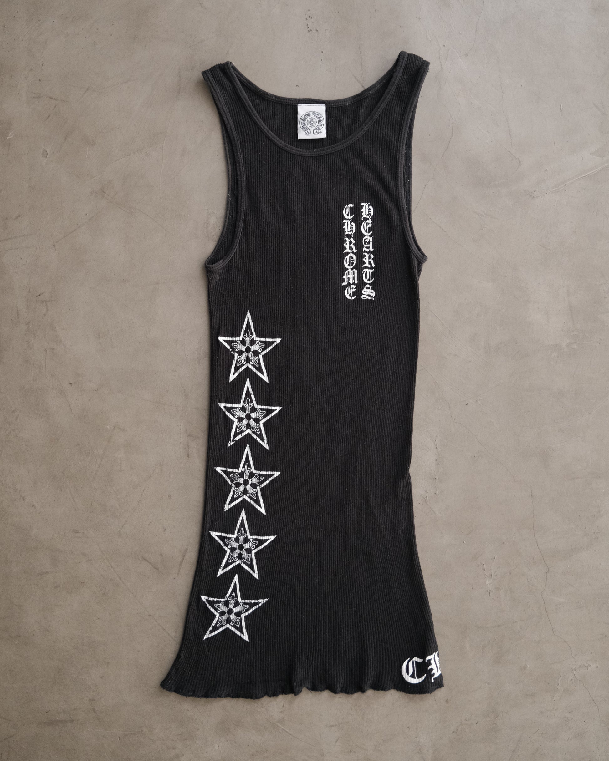 Vintage CHROME HEARTS Tbar Star Tank Top