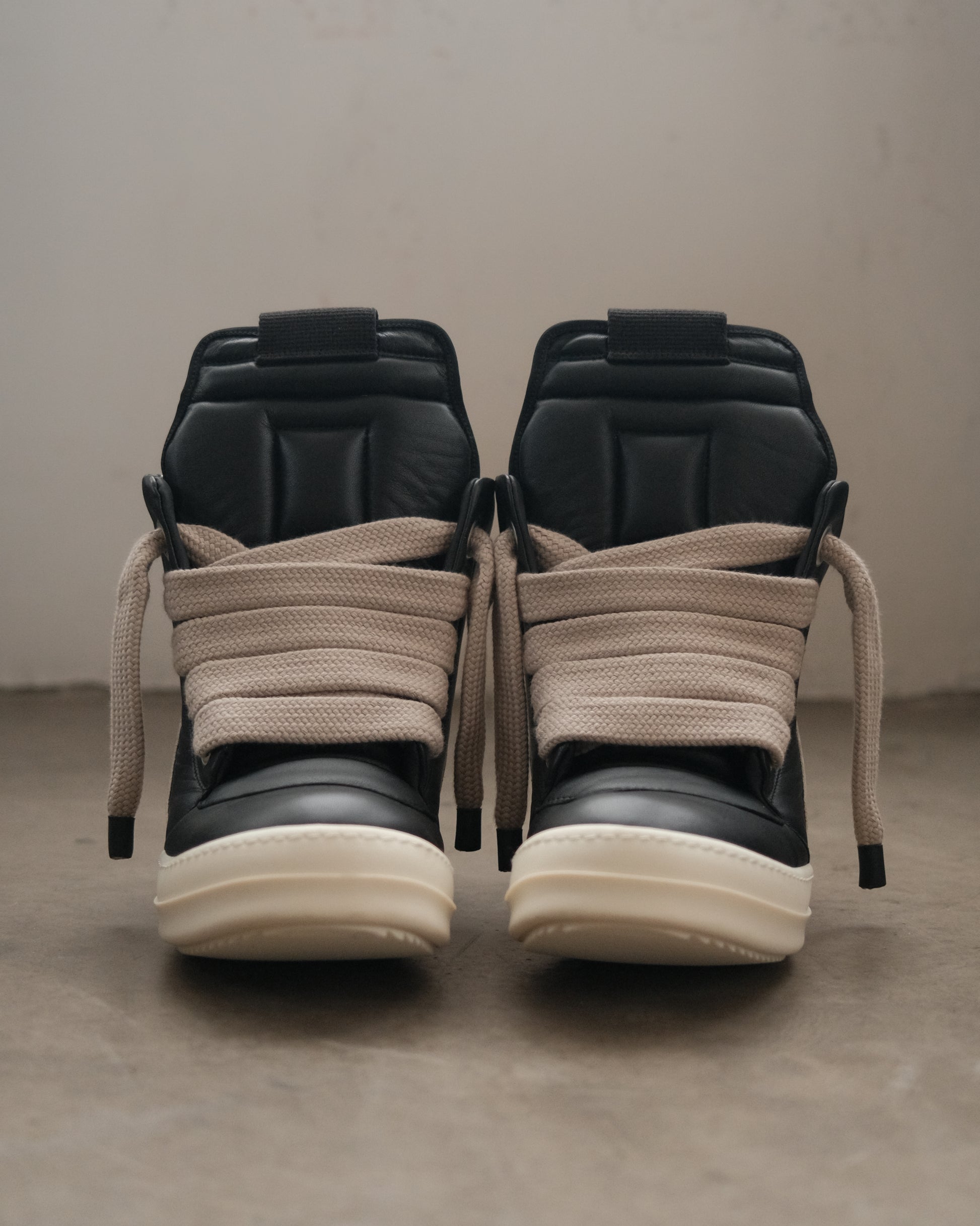 RICK OWENS SS25 Geobasket Jumbo Lace Sneaker