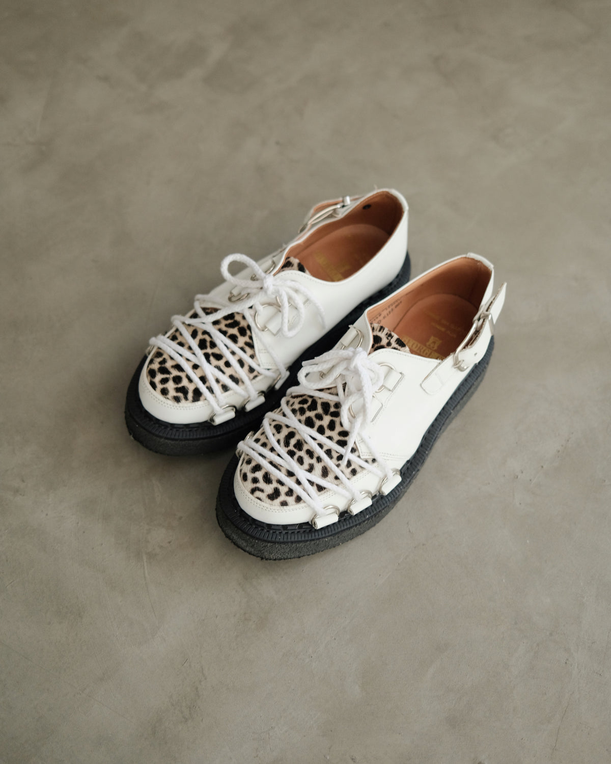 COMME des GARÇONS x George Cox Leopard Print
Lace-Up Shoes