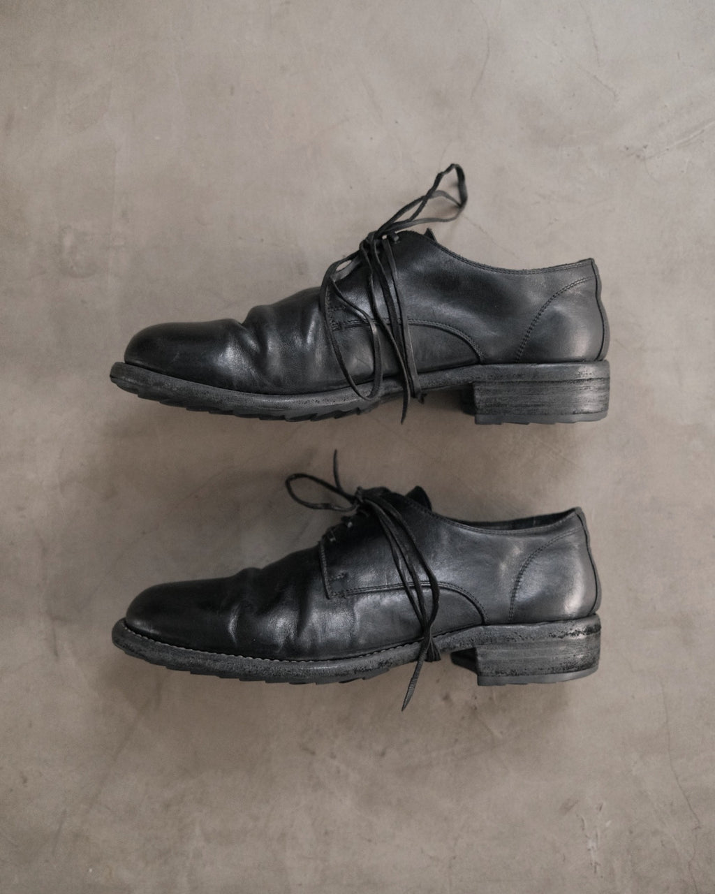 GUIDI 992 Leather Derby Shoes