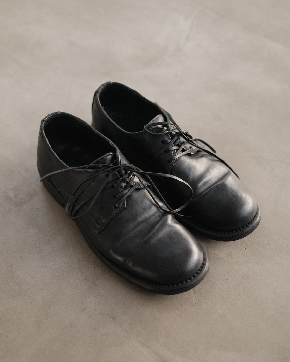 GUIDI 992 Leather Derby Shoes