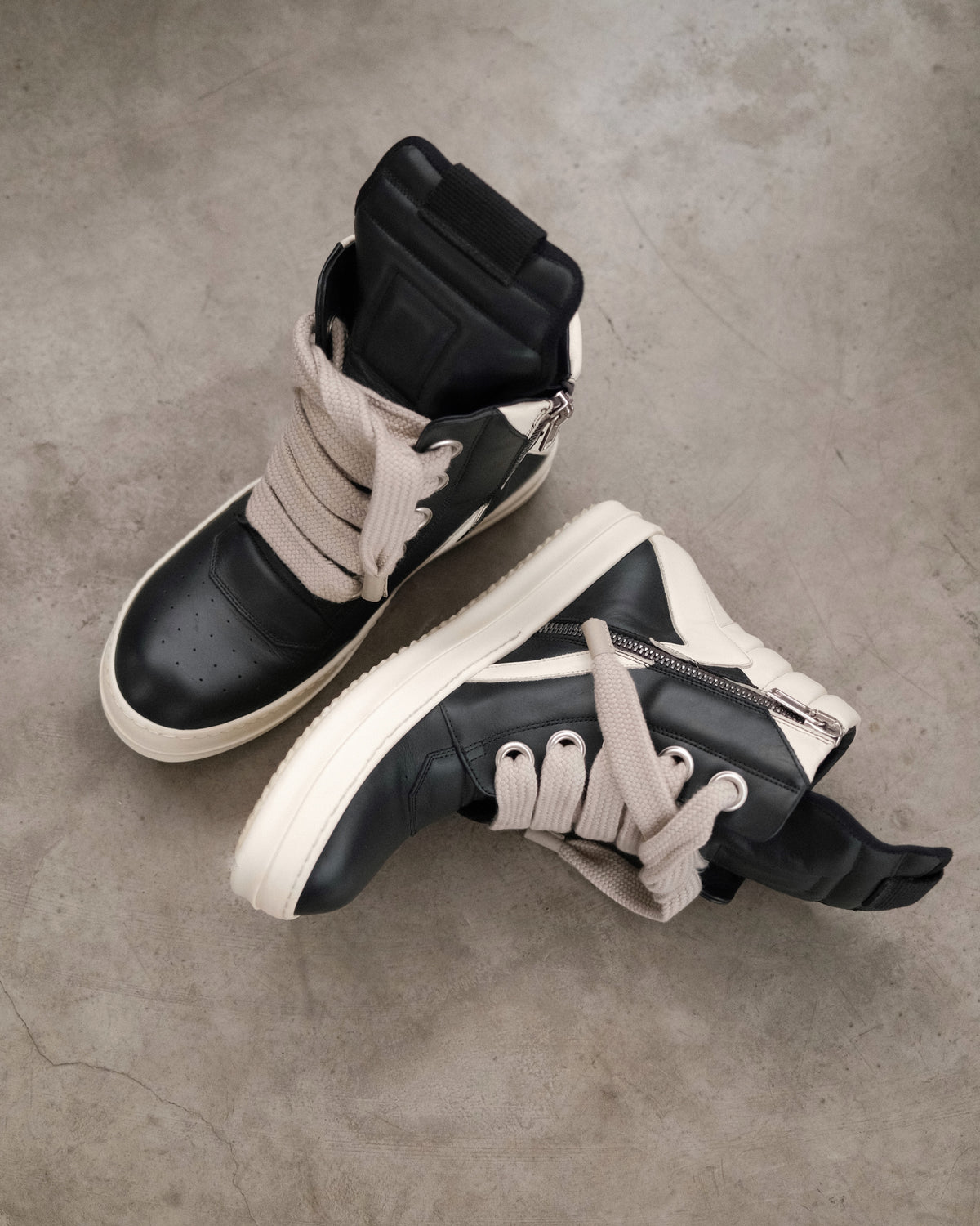 RICKOWENS Geobasket Jumbo Lace Sneaker