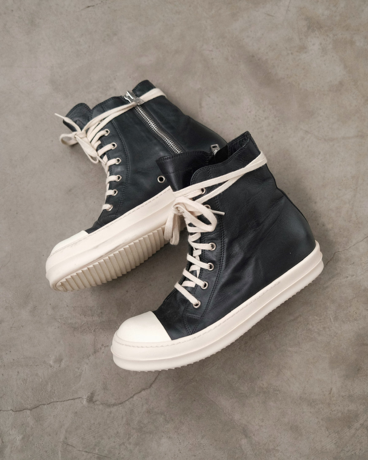 RICKOWENS SS16 Mainline High - Top Ramones